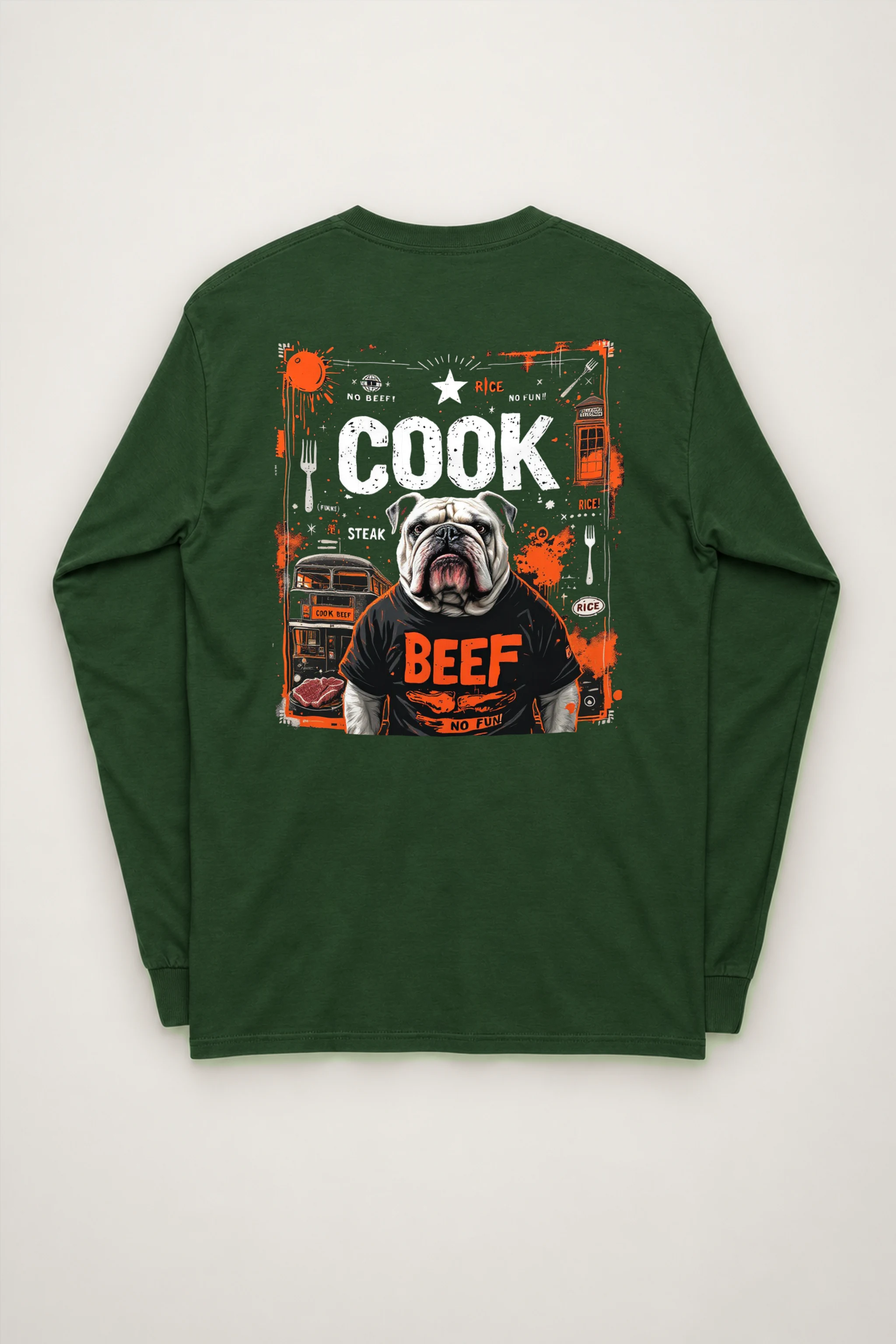 "Bulldog Beef Club" Unisex Longsleeve T-shirt