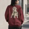 "Bulldog Equilibrium" Heavy Blend Unisex Crewneck Sweatshirt | Gildan 18000