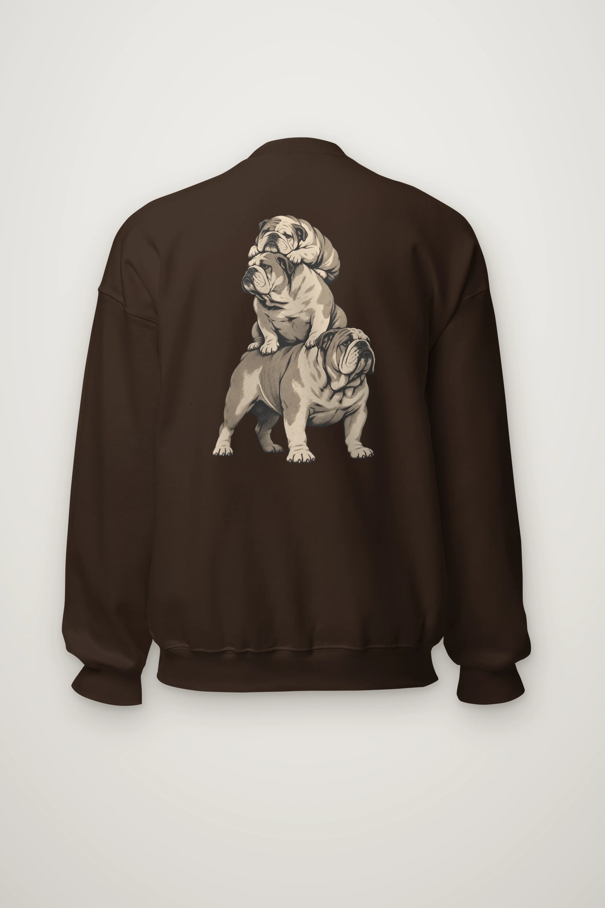 "Bulldog Equilibrium" Heavy Blend Unisex Crewneck Sweatshirt