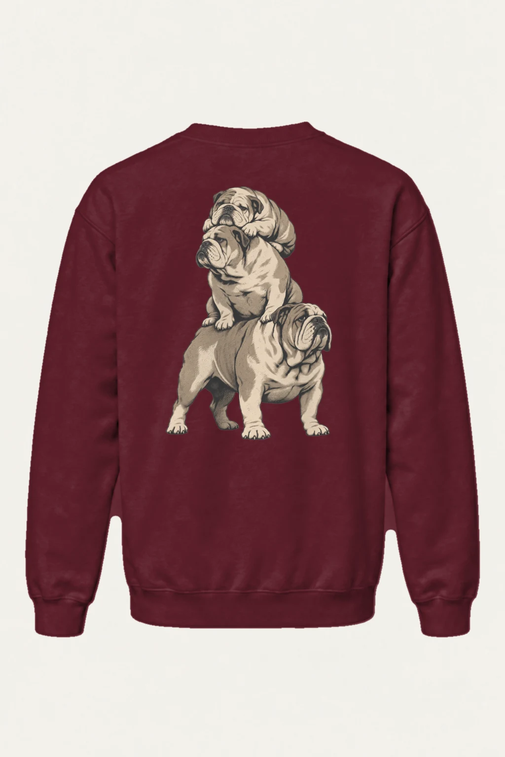 "Bulldog Equilibrium" Heavy Blend Unisex Crewneck Sweatshirt | Gildan 18000