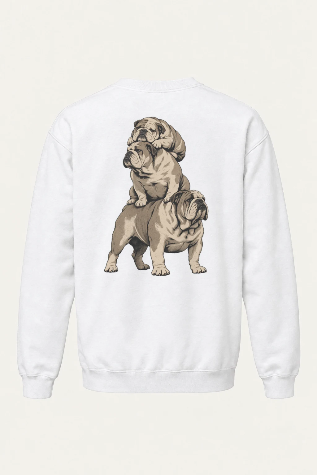 "Bulldog Equilibrium" Heavy Blend Unisex Crewneck Sweatshirt | Gildan 18000