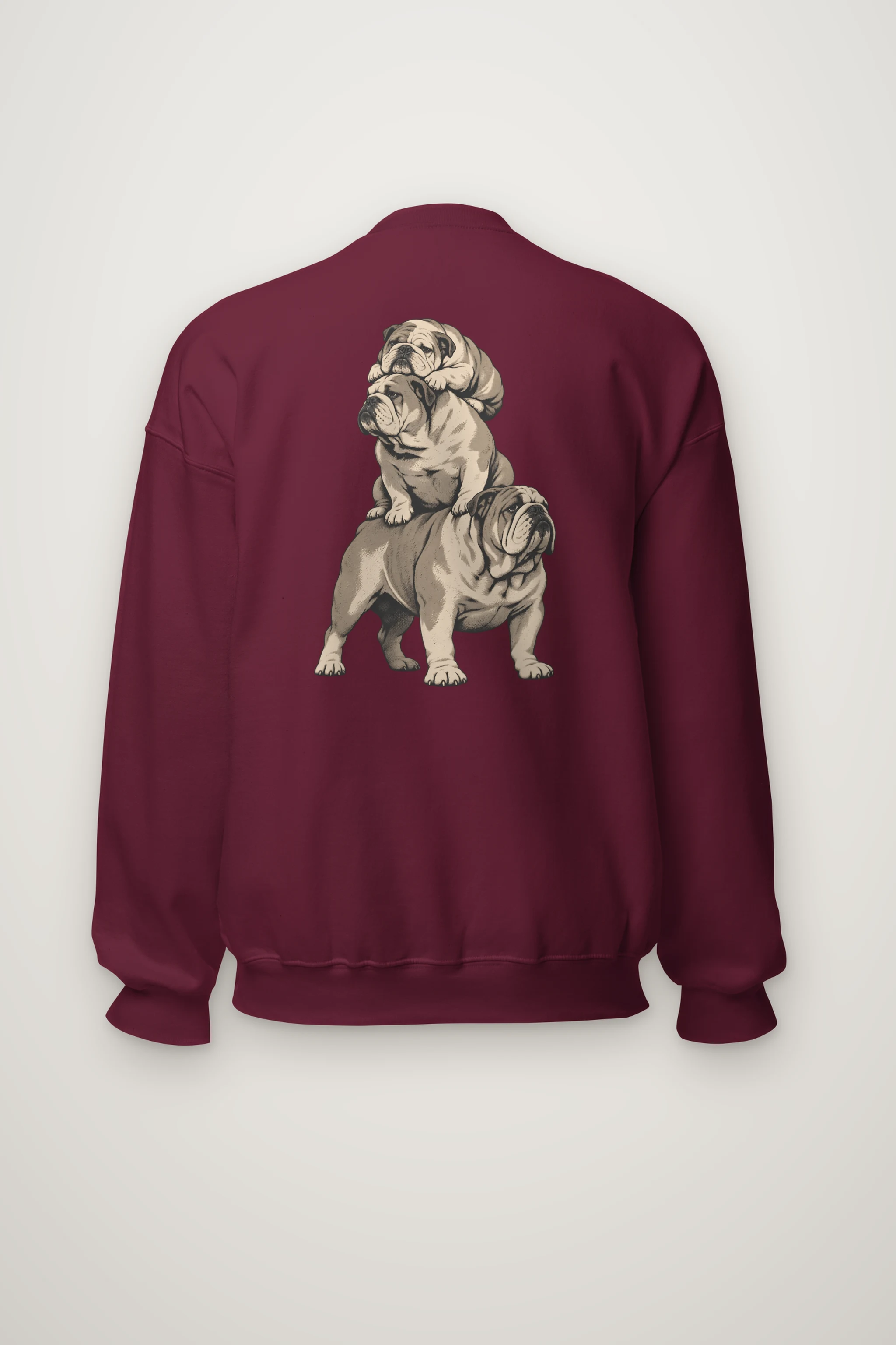 "Bulldog Equilibrium" Heavy Blend Unisex Crewneck Sweatshirt