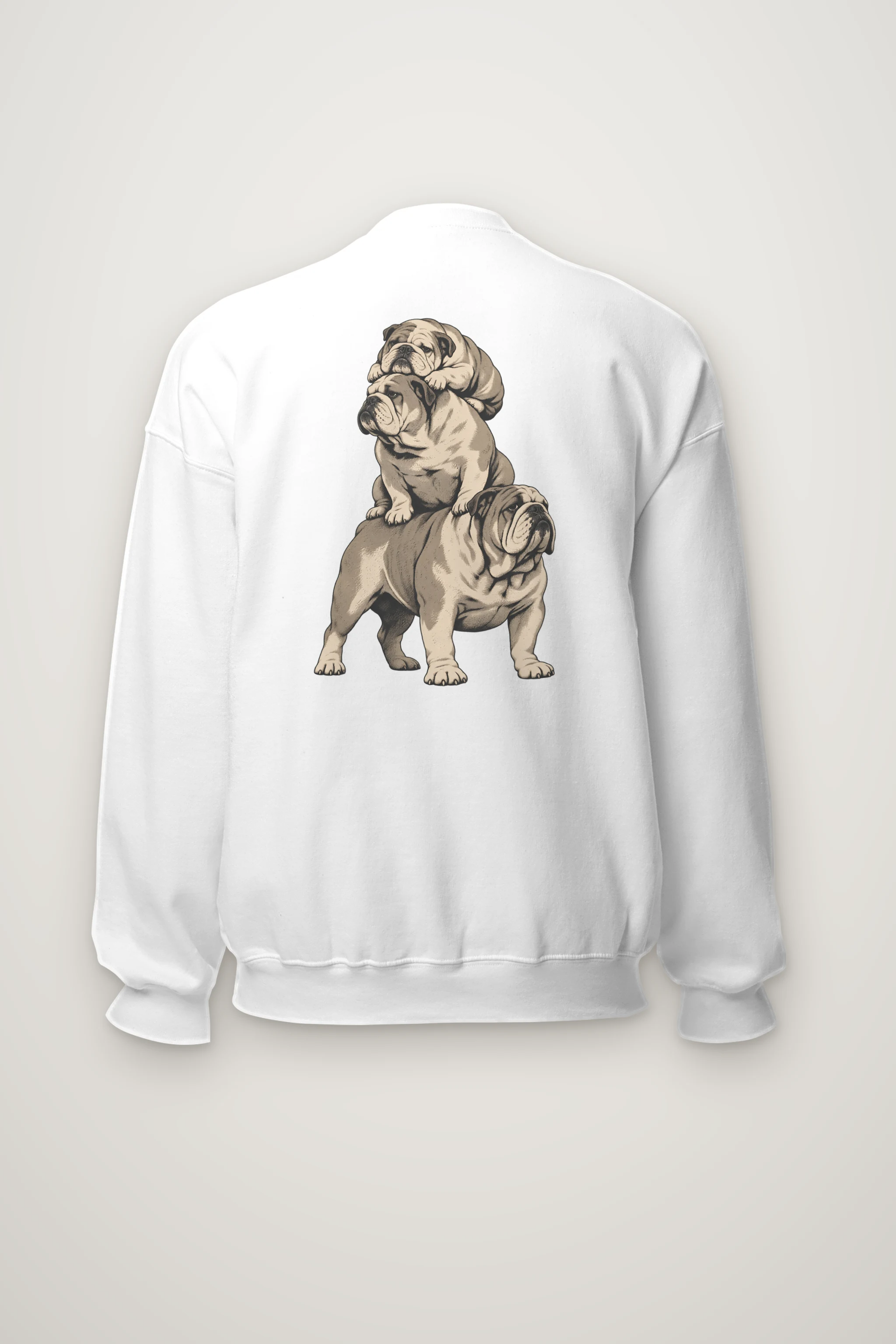 "Bulldog Equilibrium" Heavy Blend Unisex Crewneck Sweatshirt