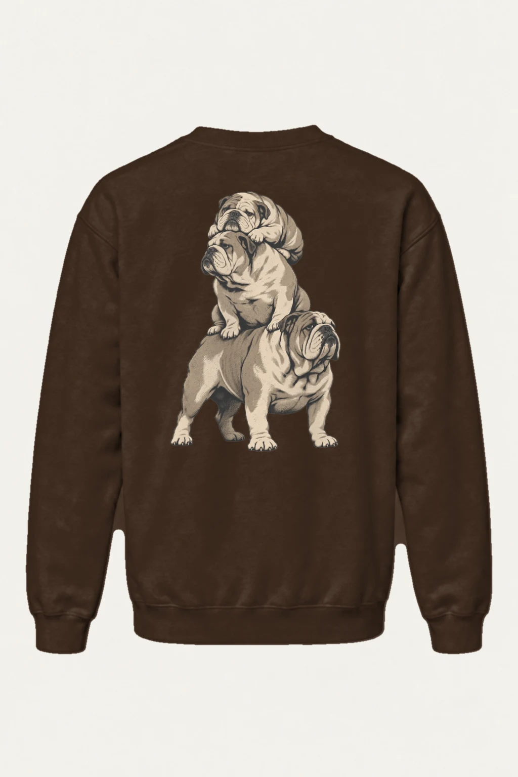 "Bulldog Equilibrium" Heavy Blend Unisex Crewneck Sweatshirt | Gildan 18000