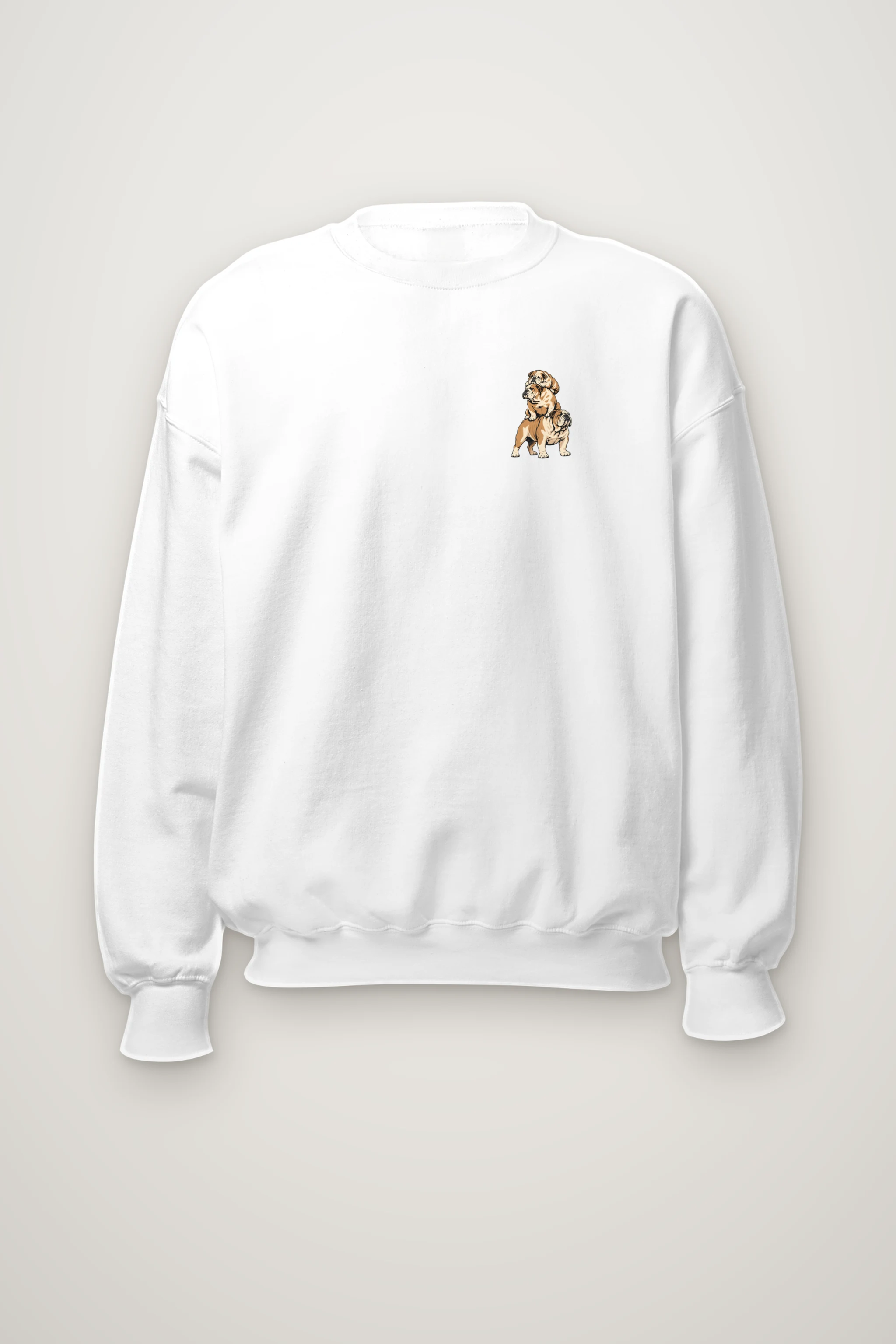 "Bulldog Equilibrium" Heavy Blend Unisex Crewneck Sweatshirt