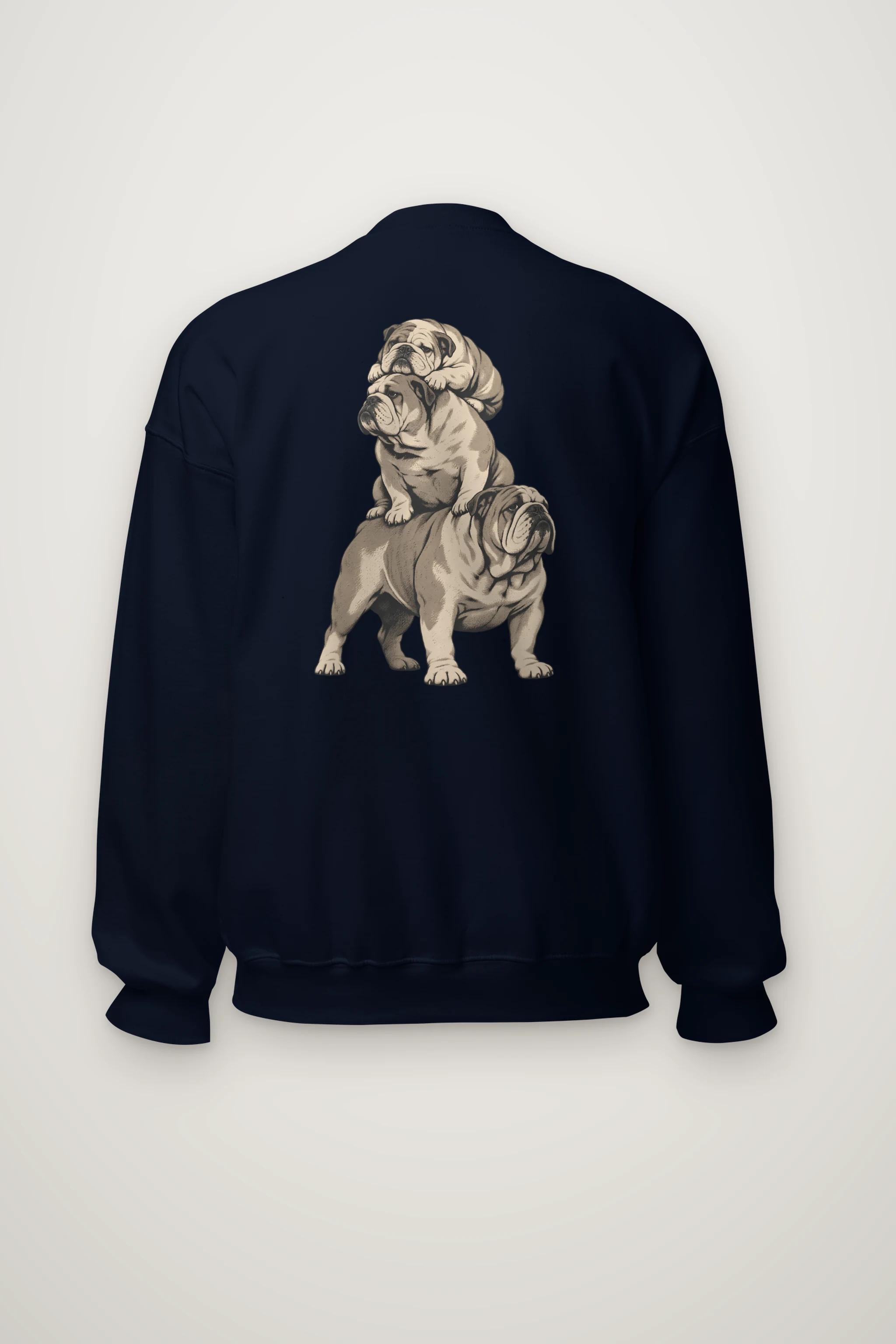 "Bulldog Equilibrium" Heavy Blend Unisex Crewneck Sweatshirt