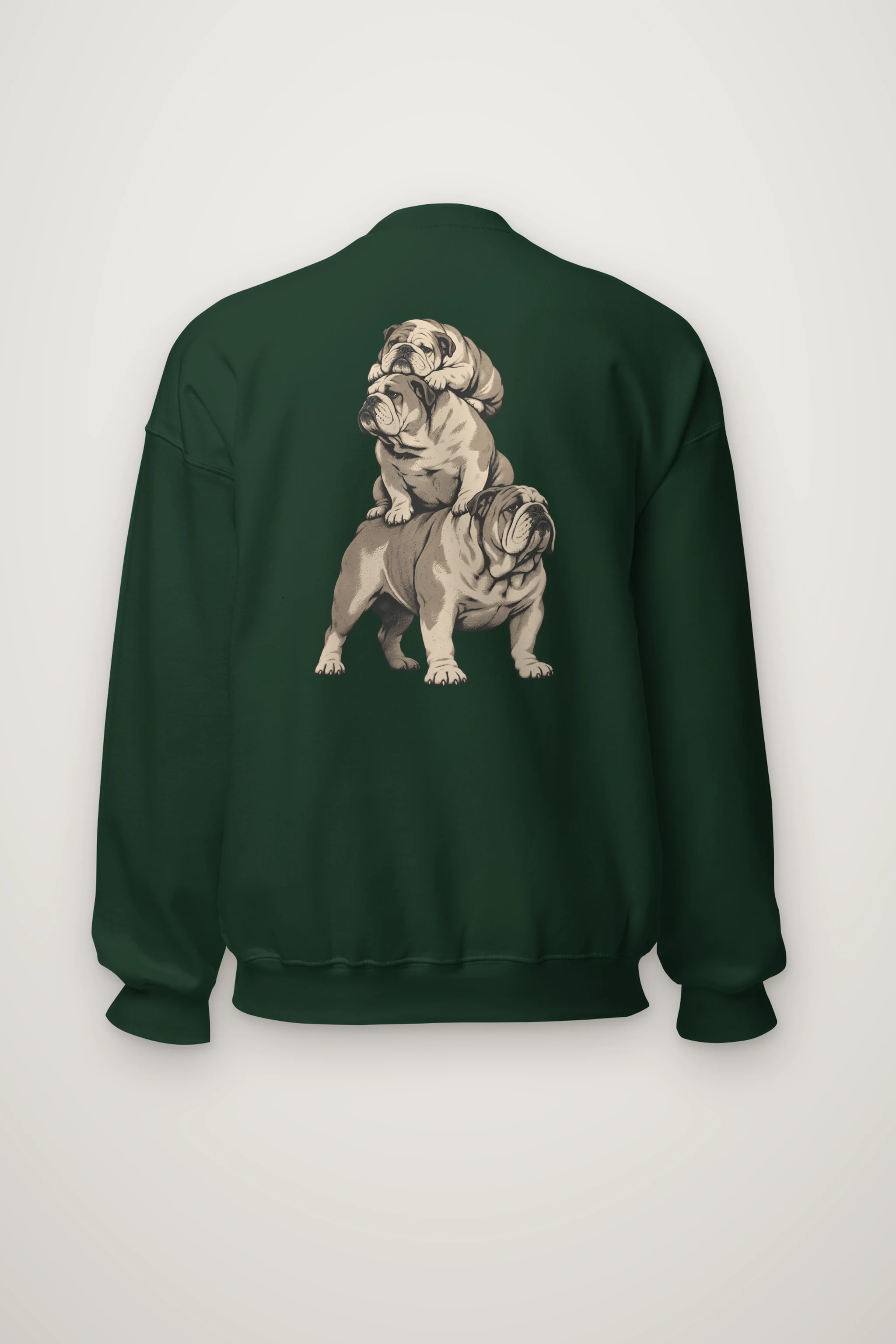 "Bulldog Equilibrium" Heavy Blend Unisex Crewneck Sweatshirt