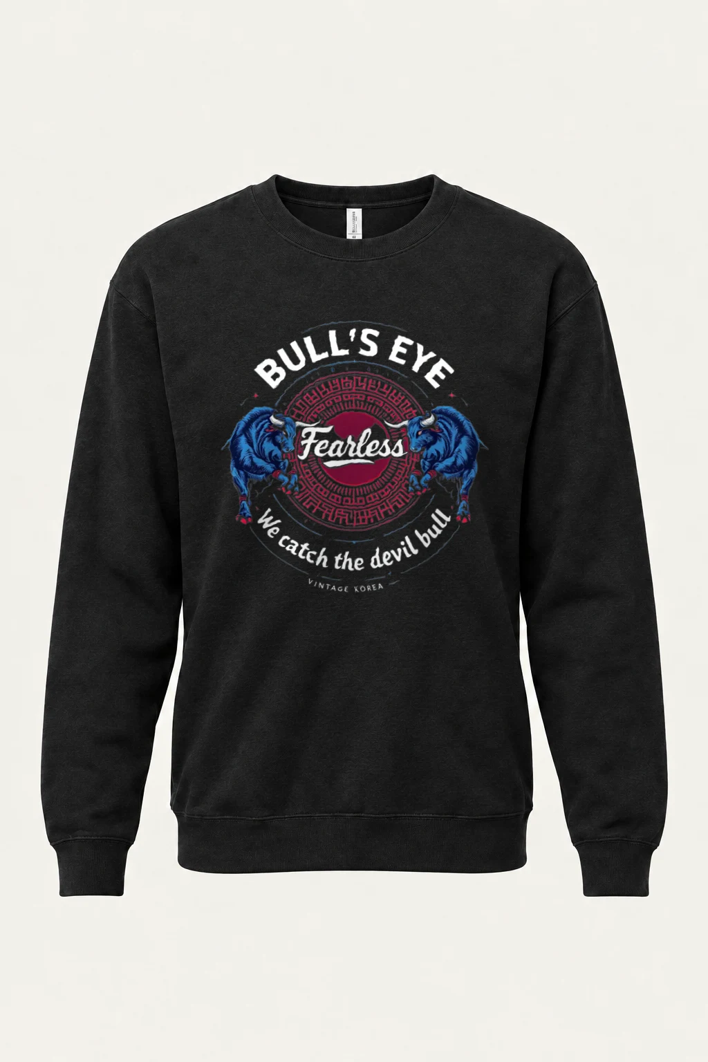 "Bull's Eye Fearless" Heavy Blend Unisex Crewneck Sweatshirt | Gildan 18000