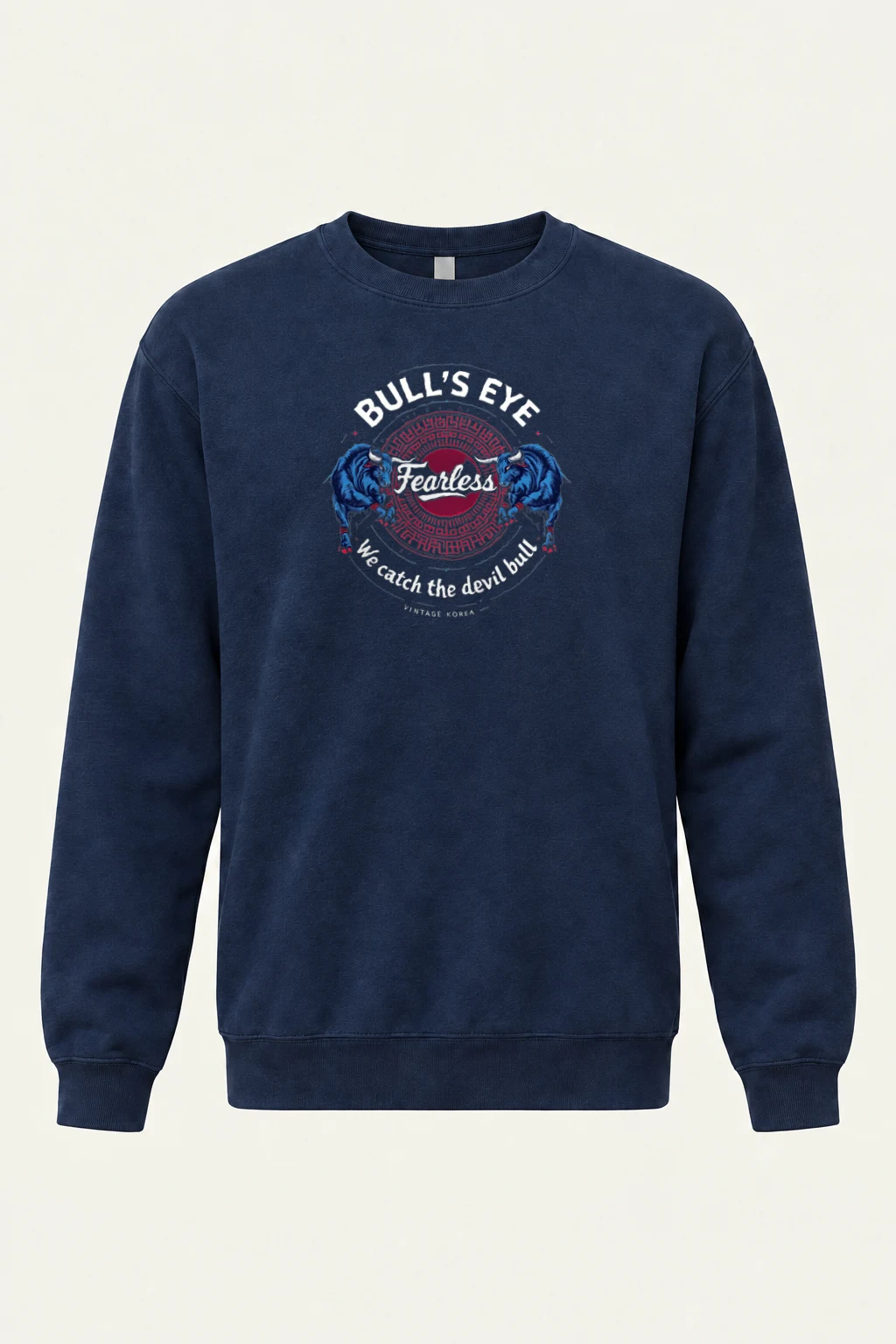 "Bull's Eye Fearless" Heavy Blend Unisex Crewneck Sweatshirt | Gildan 18000