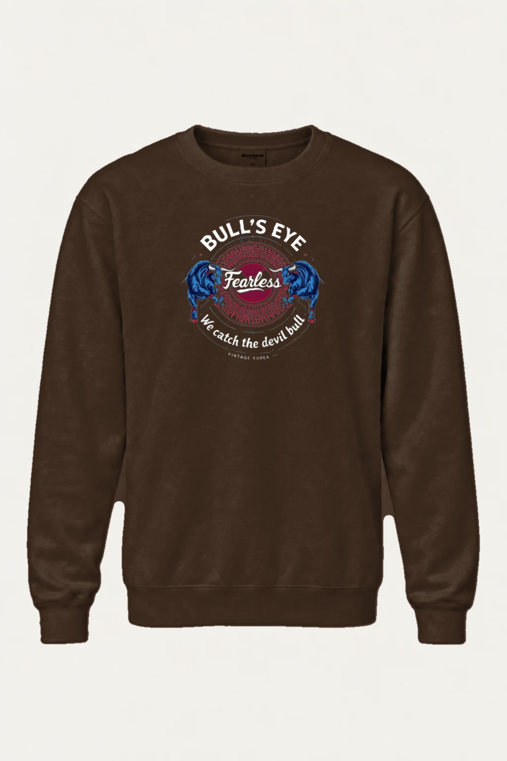 "Bull's Eye Fearless" Heavy Blend Unisex Crewneck Sweatshirt | Gildan 18000