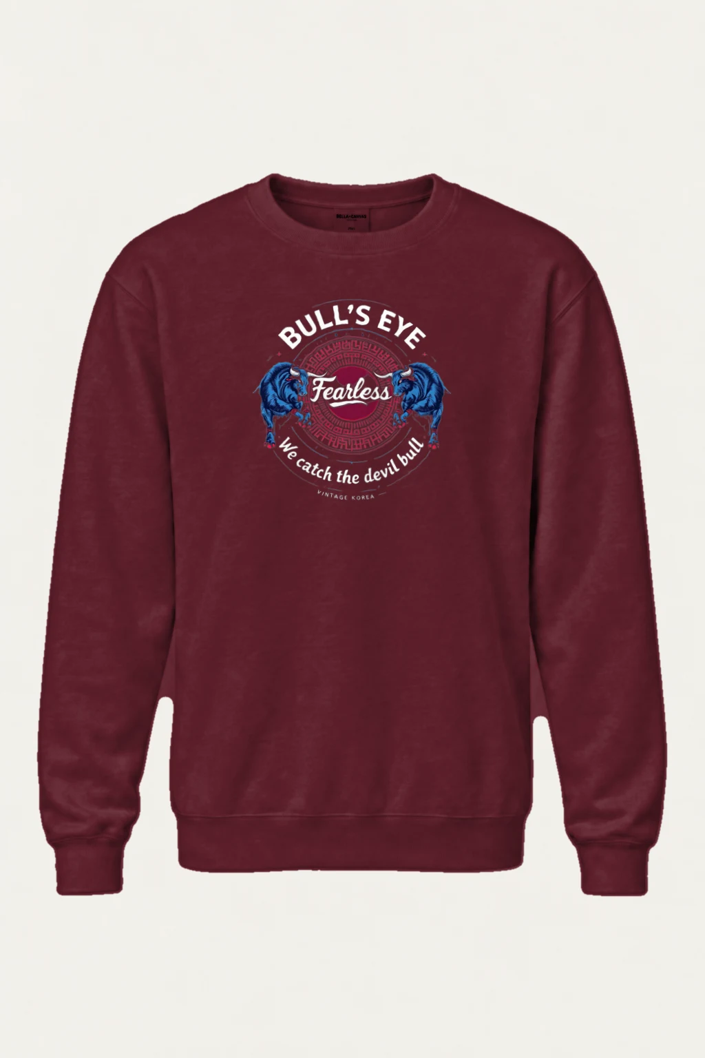 "Bull's Eye Fearless" Heavy Blend Unisex Crewneck Sweatshirt | Gildan 18000