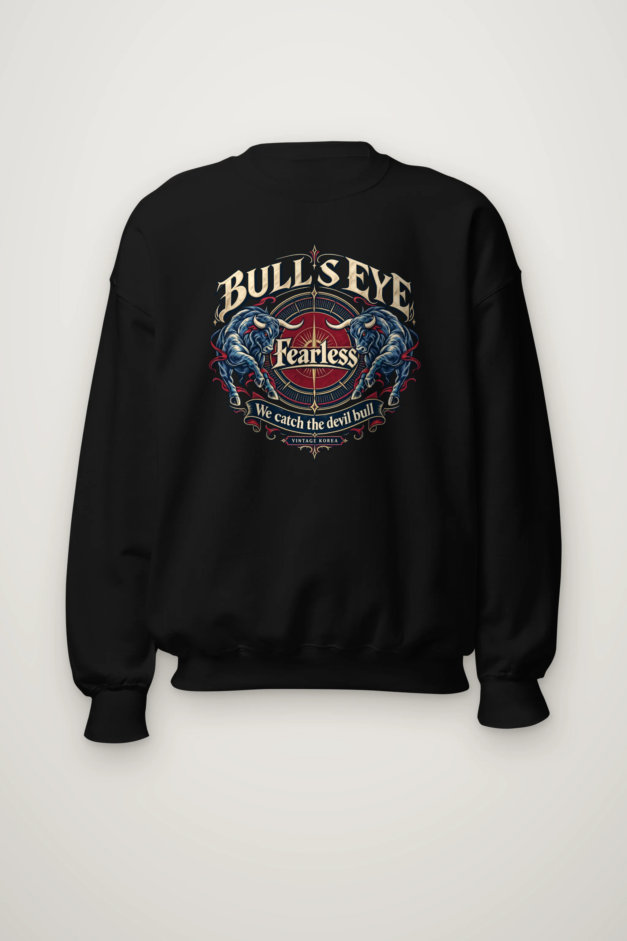 "Bull's Eye" Heavy Blend Unisex Crewneck Sweatshirt