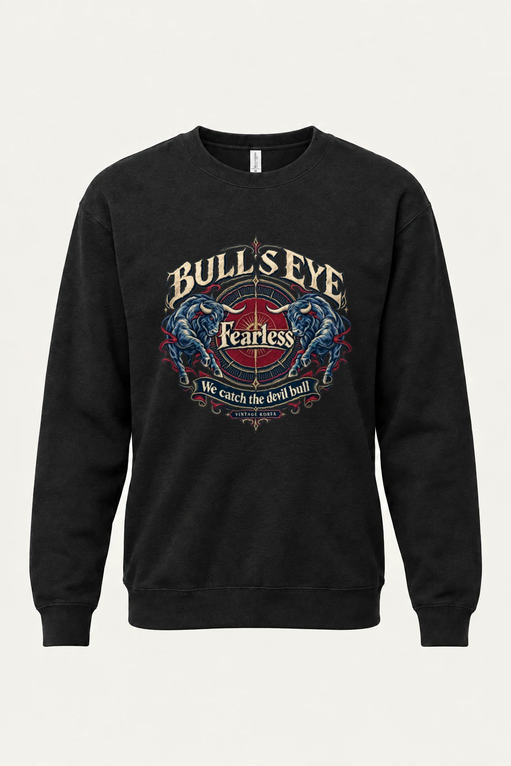 "Bull's Eye" Heavy Blend Unisex Crewneck Sweatshirt | Gildan 18000