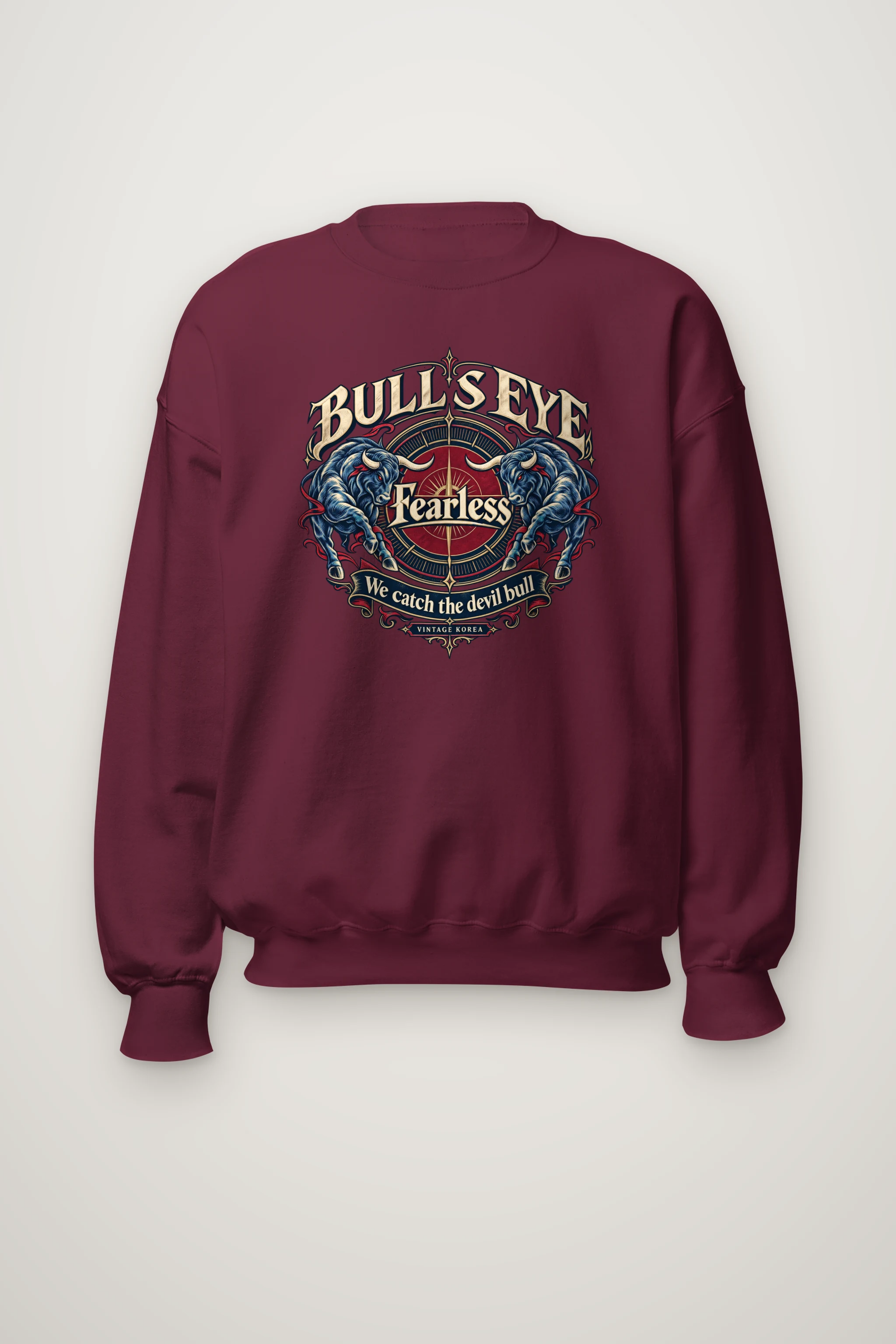 "Bull's Eye" Heavy Blend Unisex Crewneck Sweatshirt