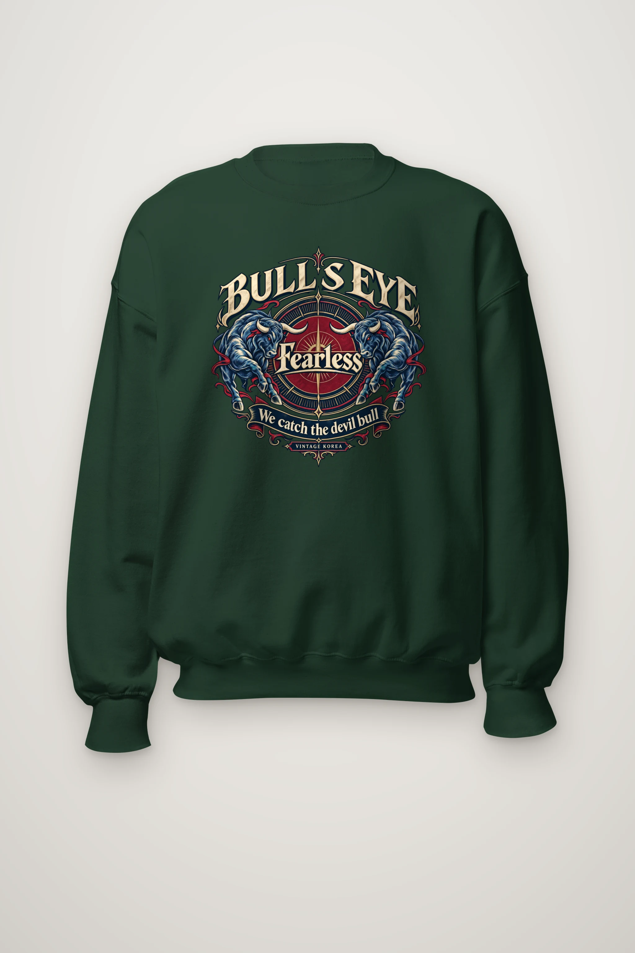 "Bull's Eye" Heavy Blend Unisex Crewneck Sweatshirt