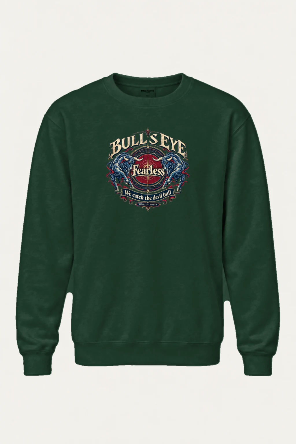 "Bull's Eye" Heavy Blend Unisex Crewneck Sweatshirt | Gildan 18000