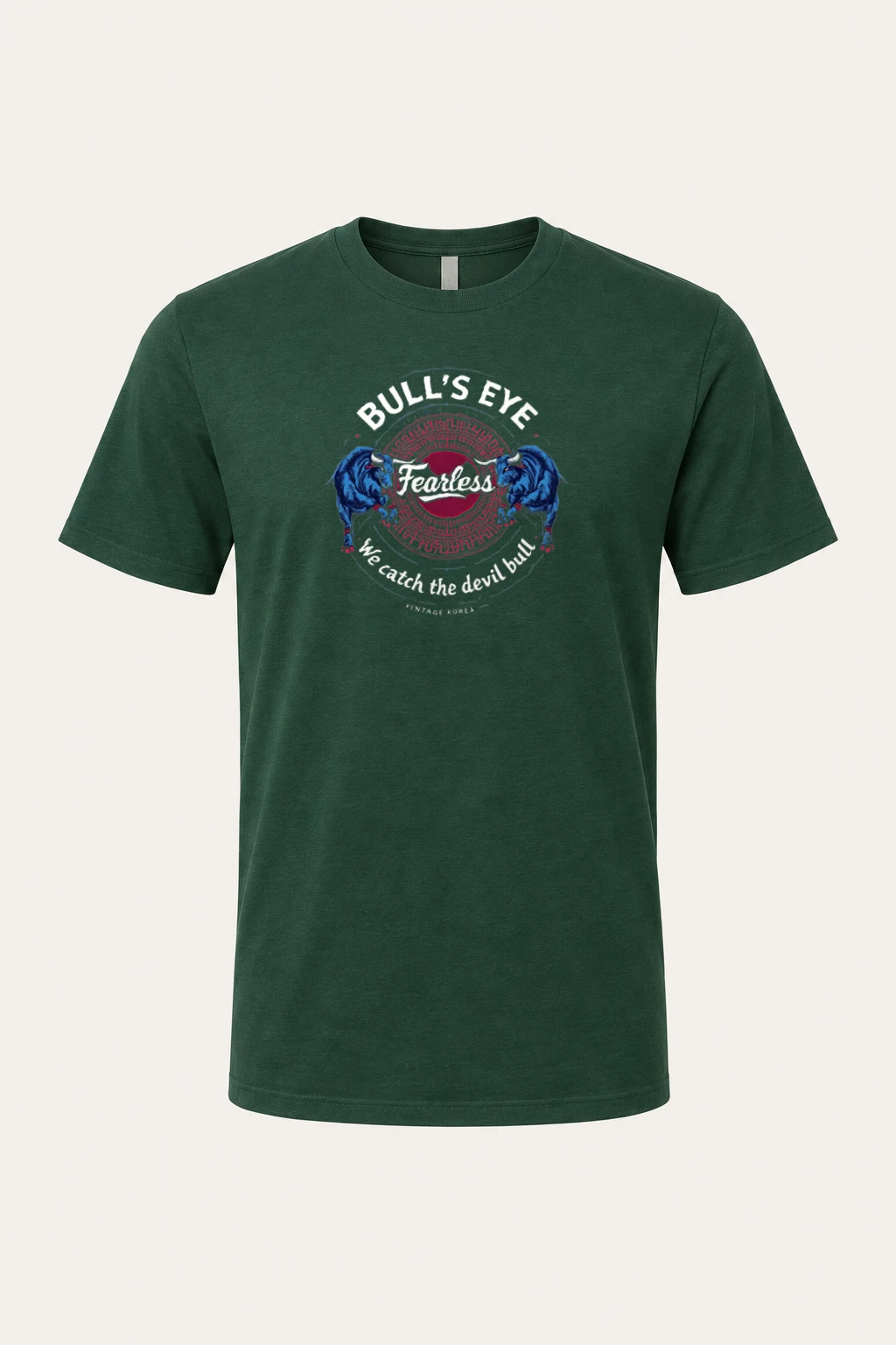 "Bull's Eye" Heavyweight Unisex Crewneck T-shirt | Gildan 5000