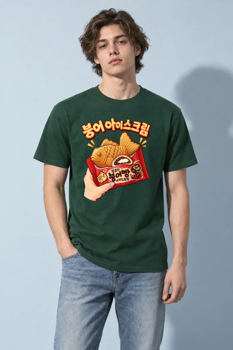 "Bungeo Ice Cream" Heavyweight Unisex Crewneck T-shirt