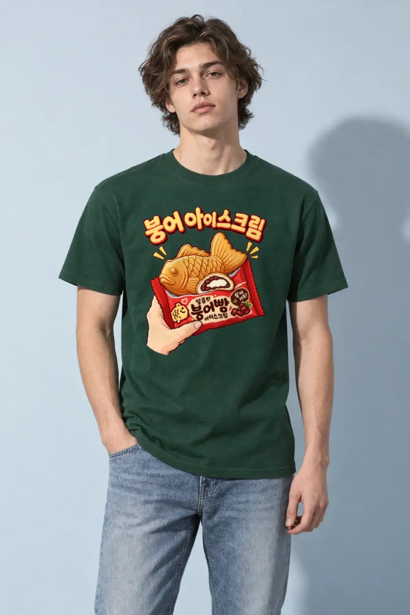 "Bungeo Ice Cream" Heavyweight Unisex Crewneck T-shirt