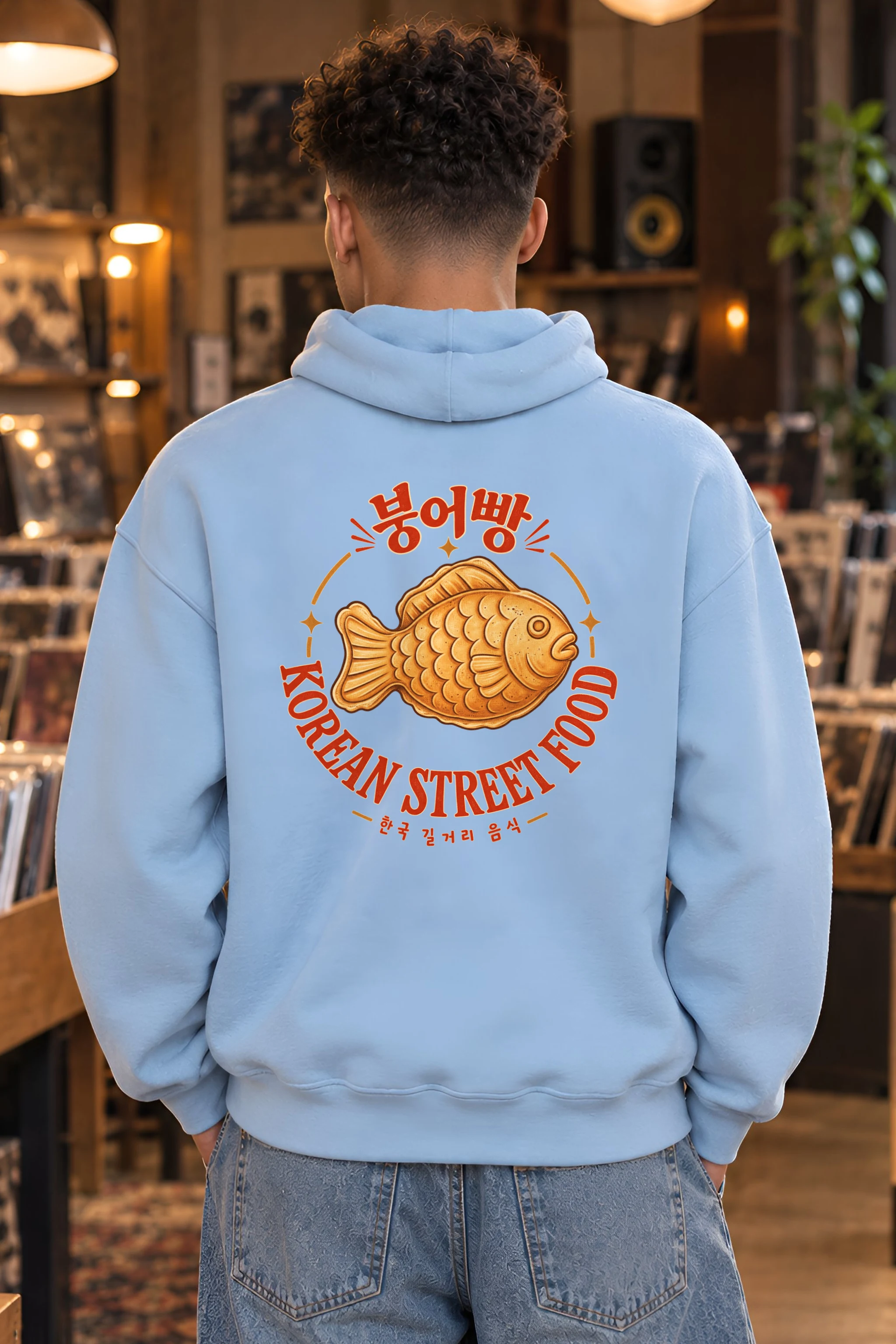 "Bungeoppang Street Food" Unisex Pullover Hoodie