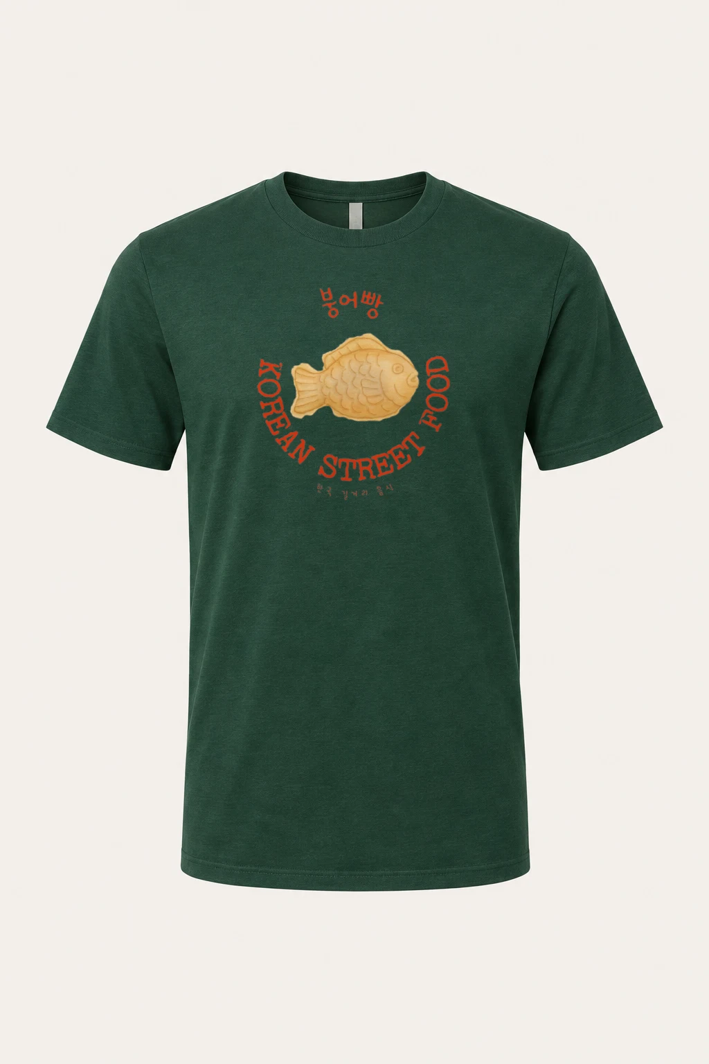 "Bungeoppang Street Food" Heavyweight Unisex Crewneck T-shirt | Gildan 5000