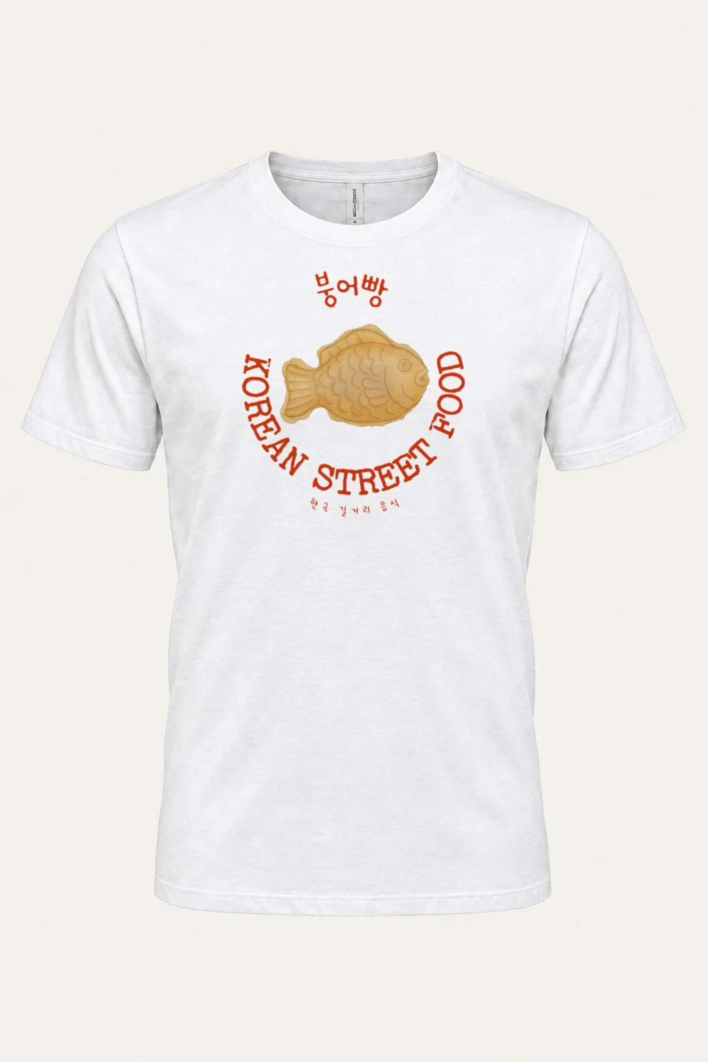"Bungeoppang Street Food" Heavyweight Unisex Crewneck T-shirt | Gildan 5000