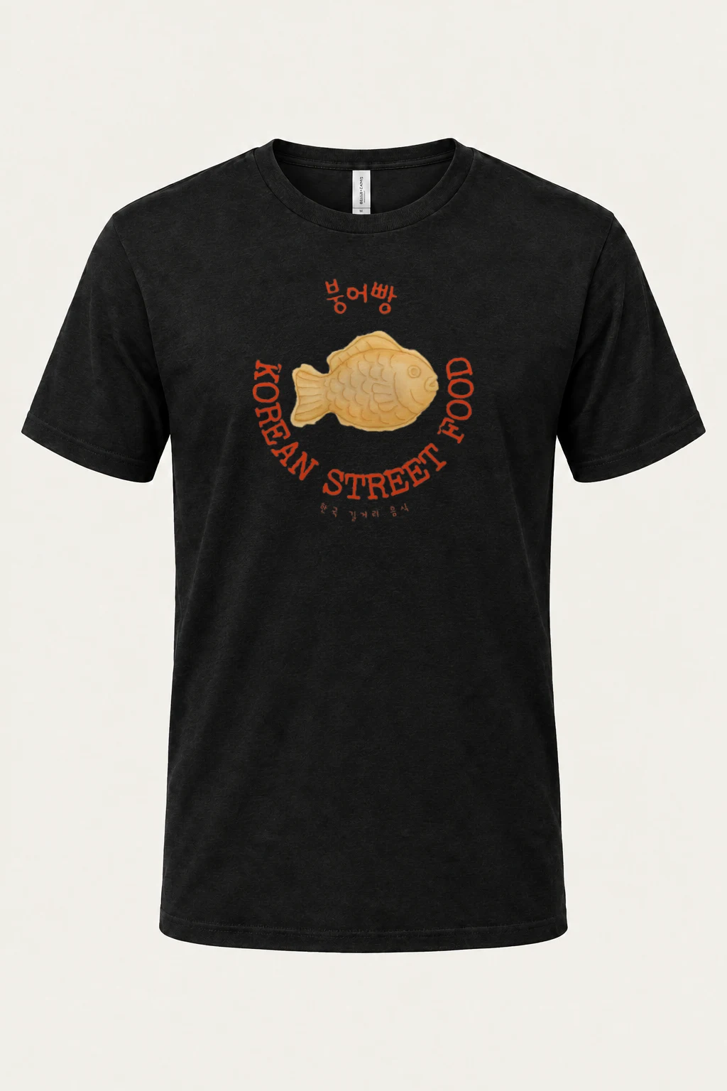 "Bungeoppang Street Food" Heavyweight Unisex Crewneck T-shirt | Gildan 5000