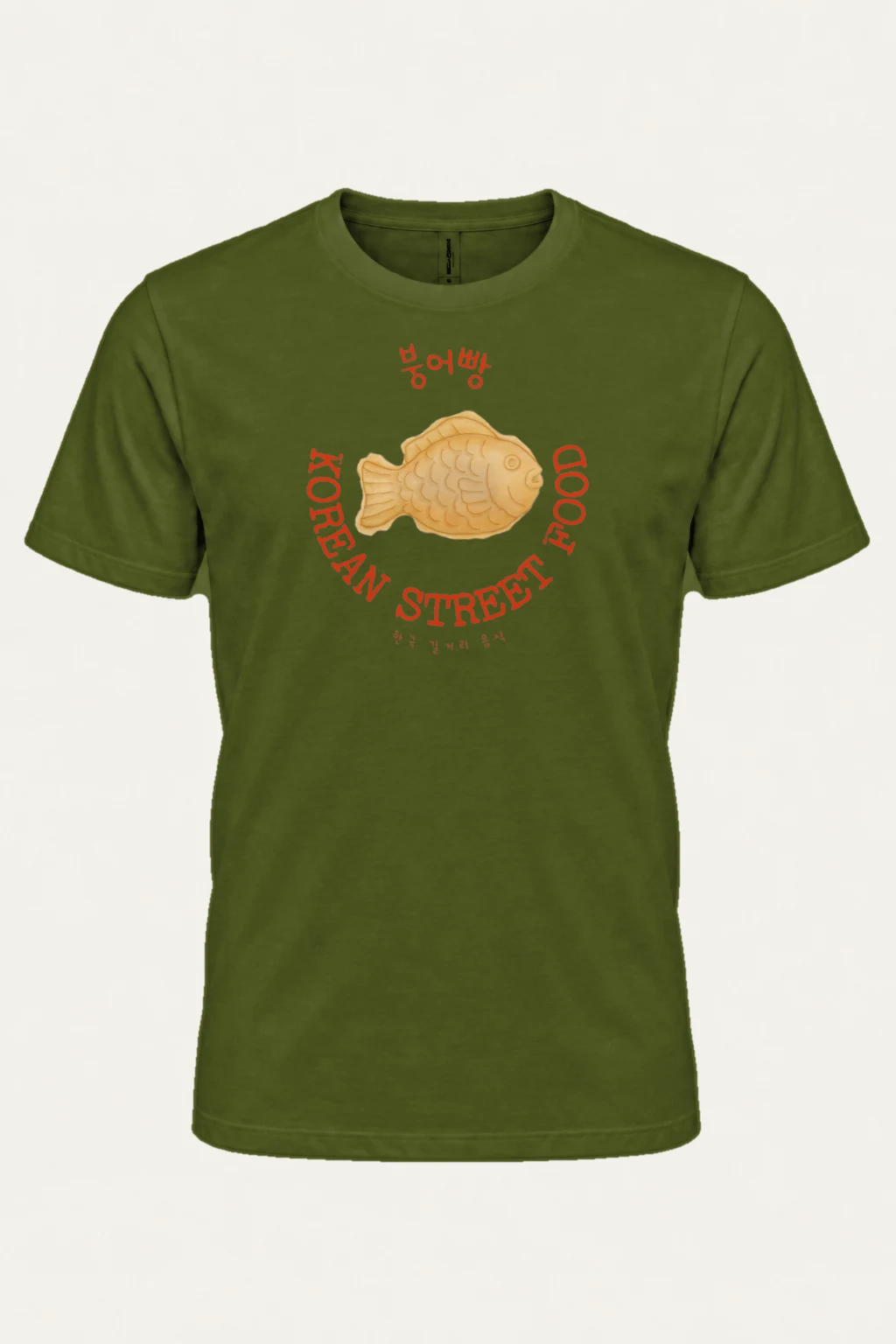 "Bungeoppang Street Food" Heavyweight Unisex Crewneck T-shirt | Gildan 5000