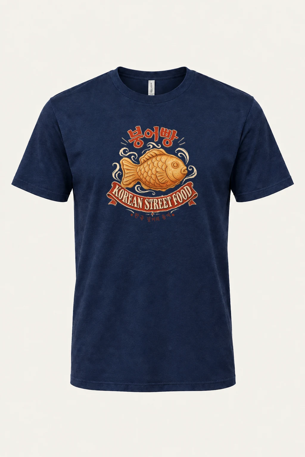 "Bungeoppang Street Food" Heavyweight Unisex Crewneck T-shirt | Gildan 5000