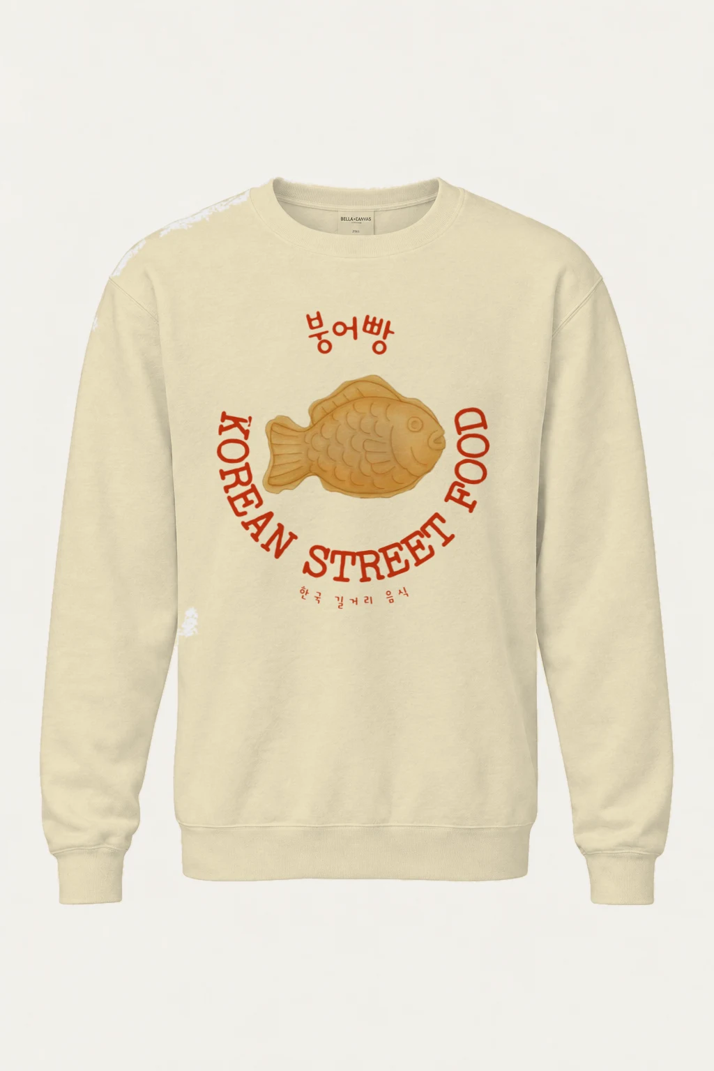 "Bungeoppang Street Food" Unisex Sponge Fleece Crewneck Sweatshirt | Bella + Canvas 3901
