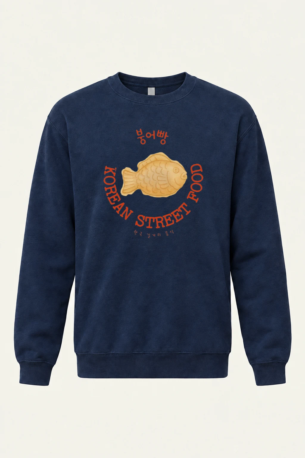 "Bungeoppang Street Food" Unisex Sponge Fleece Crewneck Sweatshirt | Bella + Canvas 3901