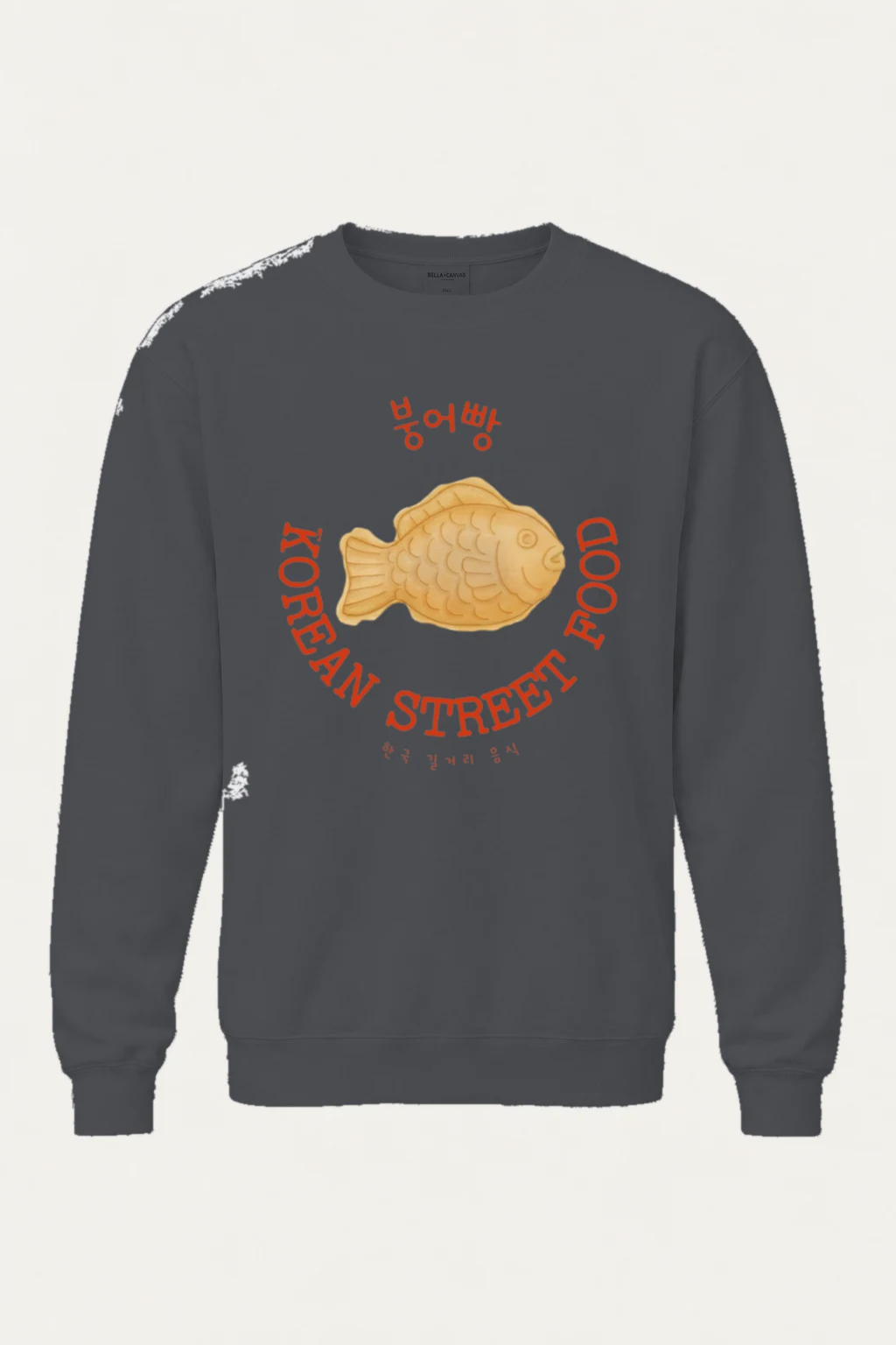 "Bungeoppang Street Food" Unisex Sponge Fleece Crewneck Sweatshirt | Bella + Canvas 3901