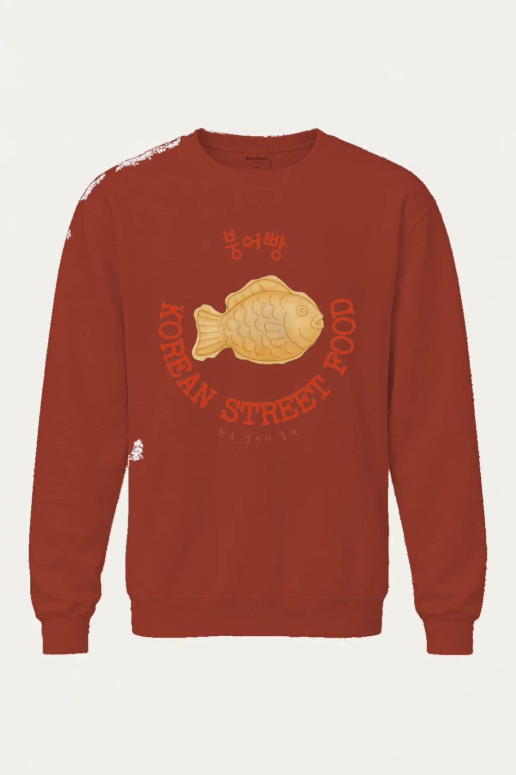 "Bungeoppang Street Food" Unisex Sponge Fleece Crewneck Sweatshirt | Bella + Canvas 3901