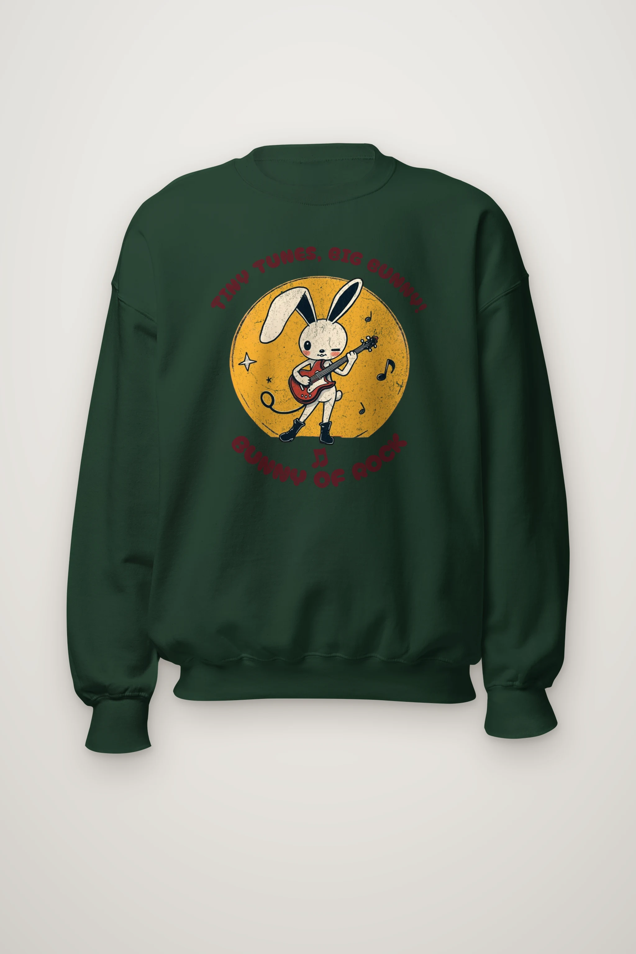 "Bunny Of Rock" Heavy Blend Unisex Crewneck Sweatshirt