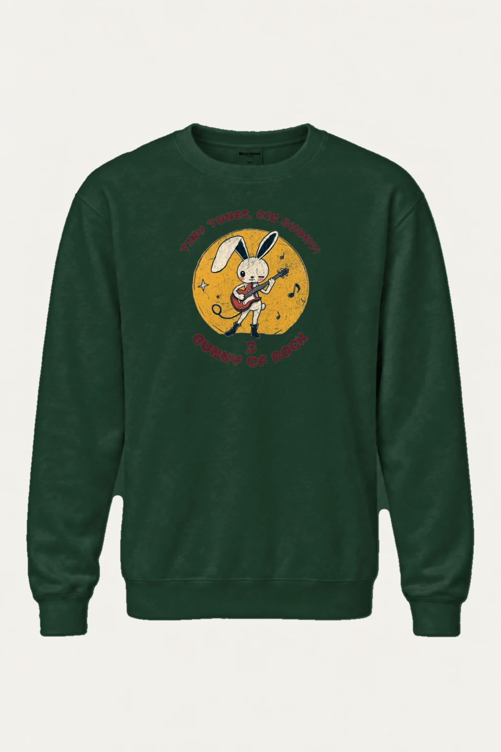 "Bunny Of Rock" Heavy Blend Unisex Crewneck Sweatshirt | Gildan 18000