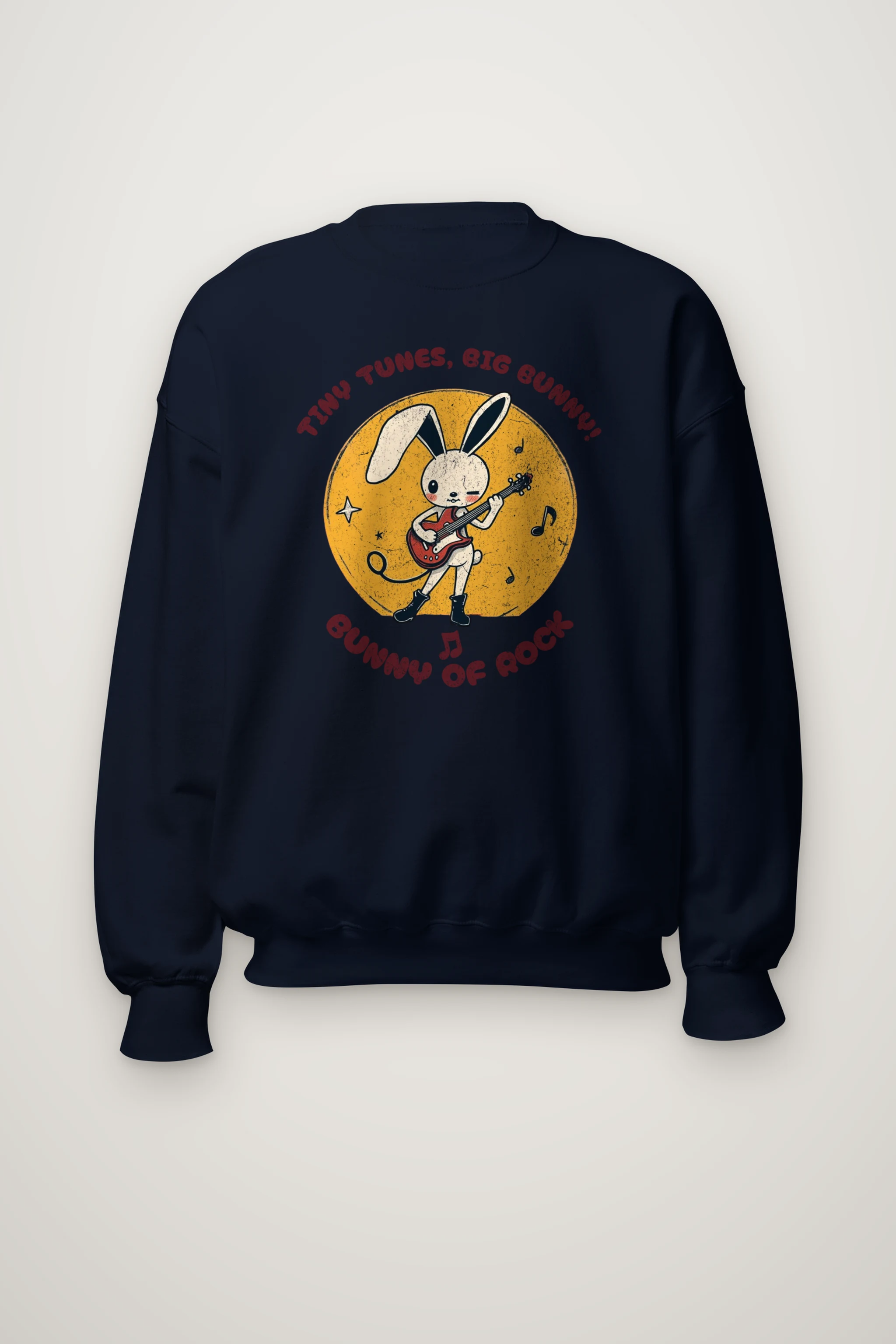 "Bunny Of Rock" Heavy Blend Unisex Crewneck Sweatshirt