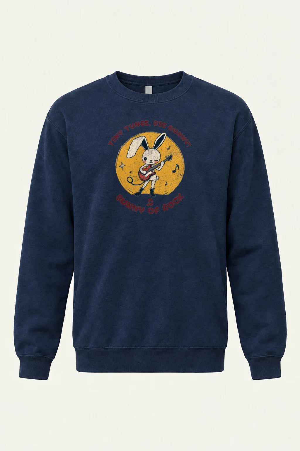 "Bunny Of Rock" Heavy Blend Unisex Crewneck Sweatshirt | Gildan 18000