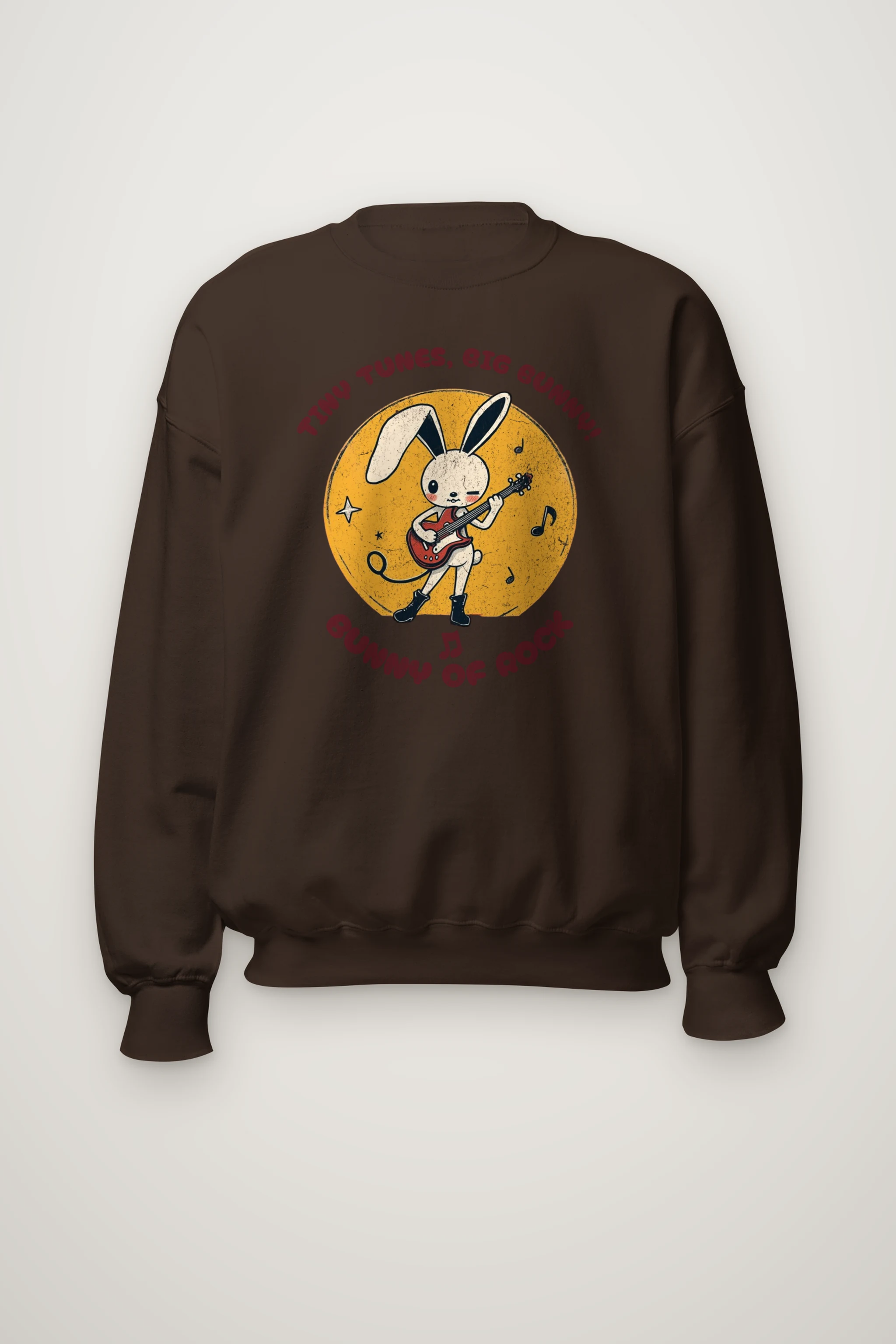 "Bunny Of Rock" Heavy Blend Unisex Crewneck Sweatshirt