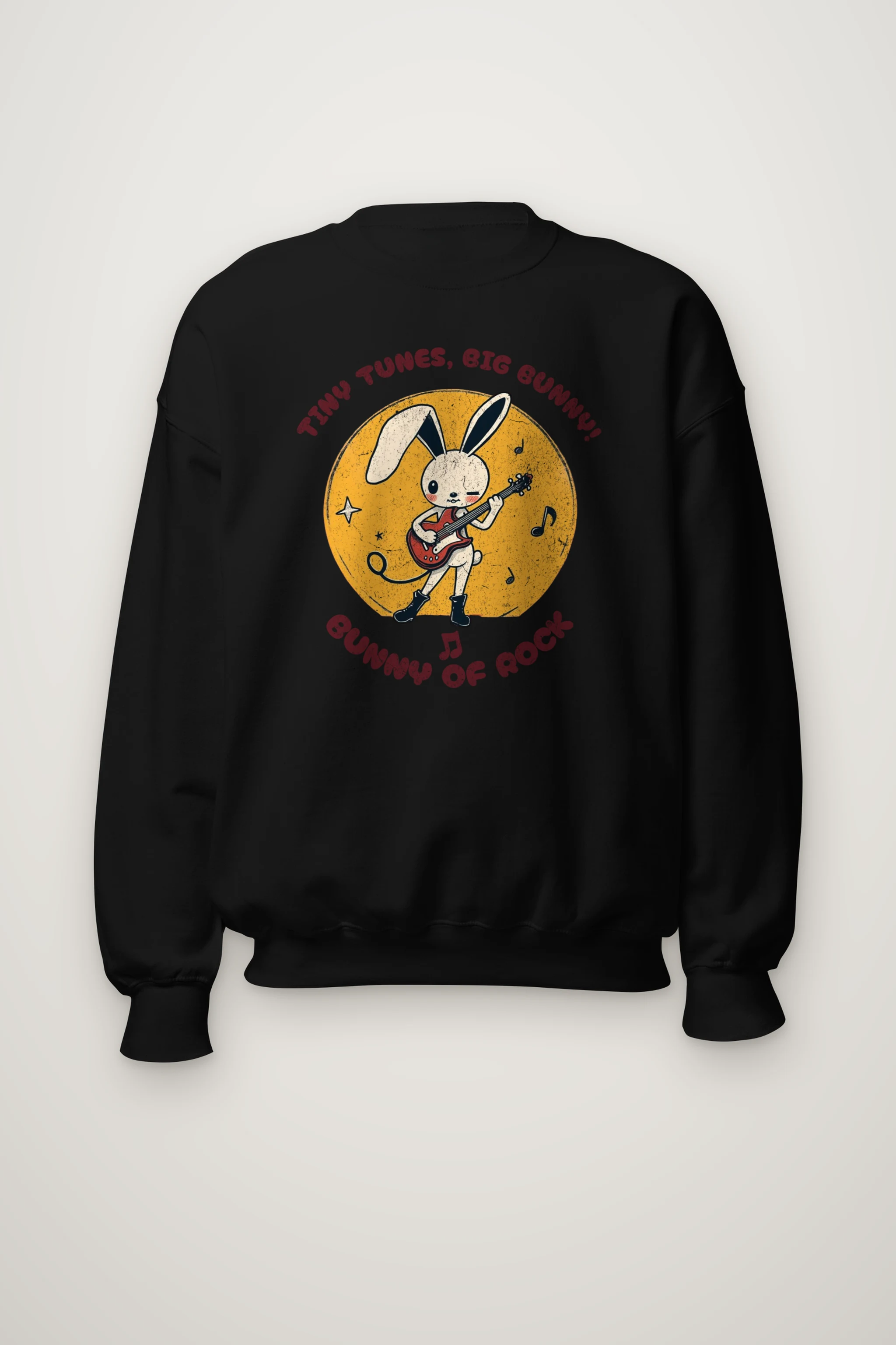 "Bunny Of Rock" Heavy Blend Unisex Crewneck Sweatshirt