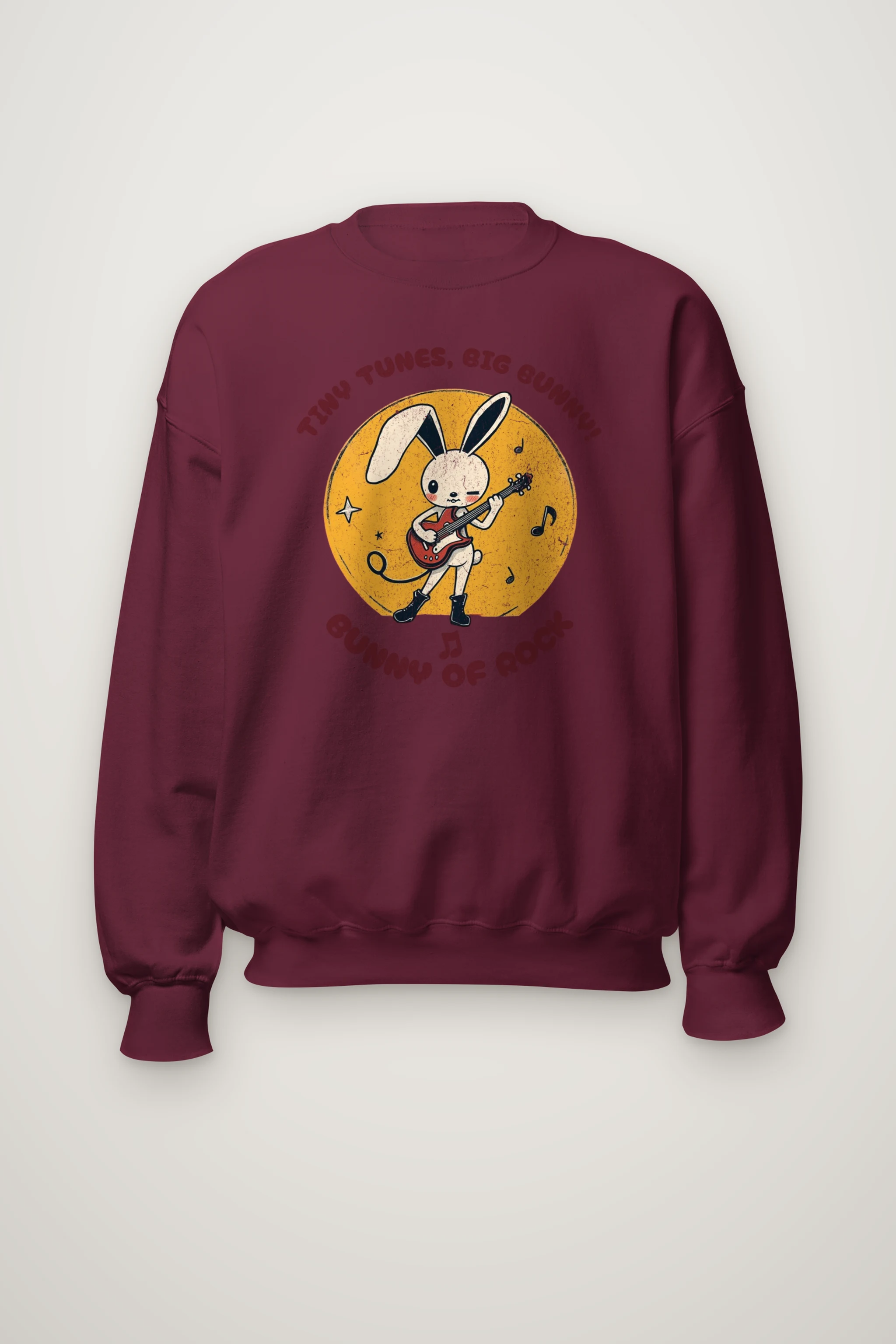 "Bunny Of Rock" Heavy Blend Unisex Crewneck Sweatshirt