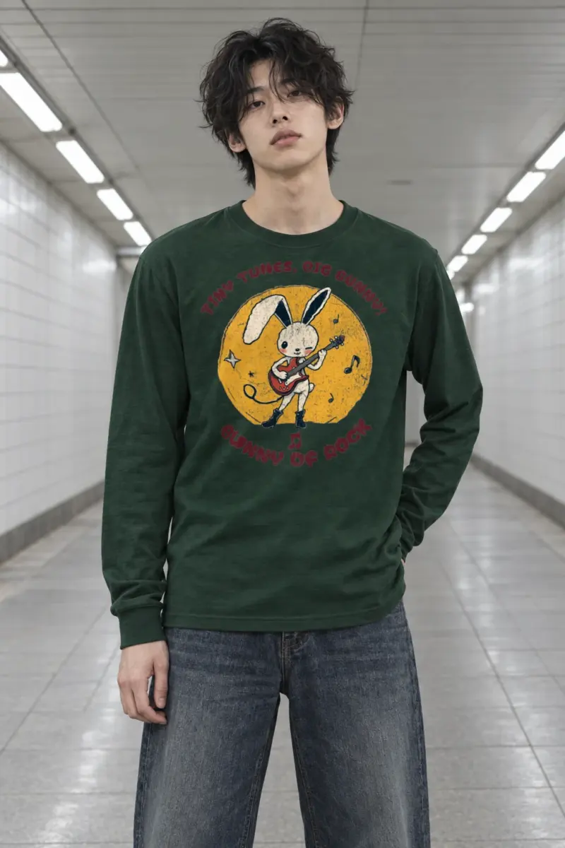 "Bunny of Rock" Unisex Longsleeve T-shirt