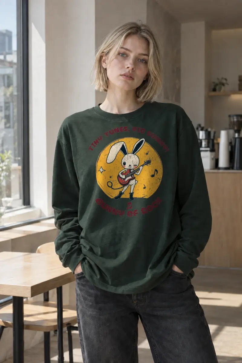 “Bunny of Rock” Unisex Longsleeve T-shirt | Gildan 2400