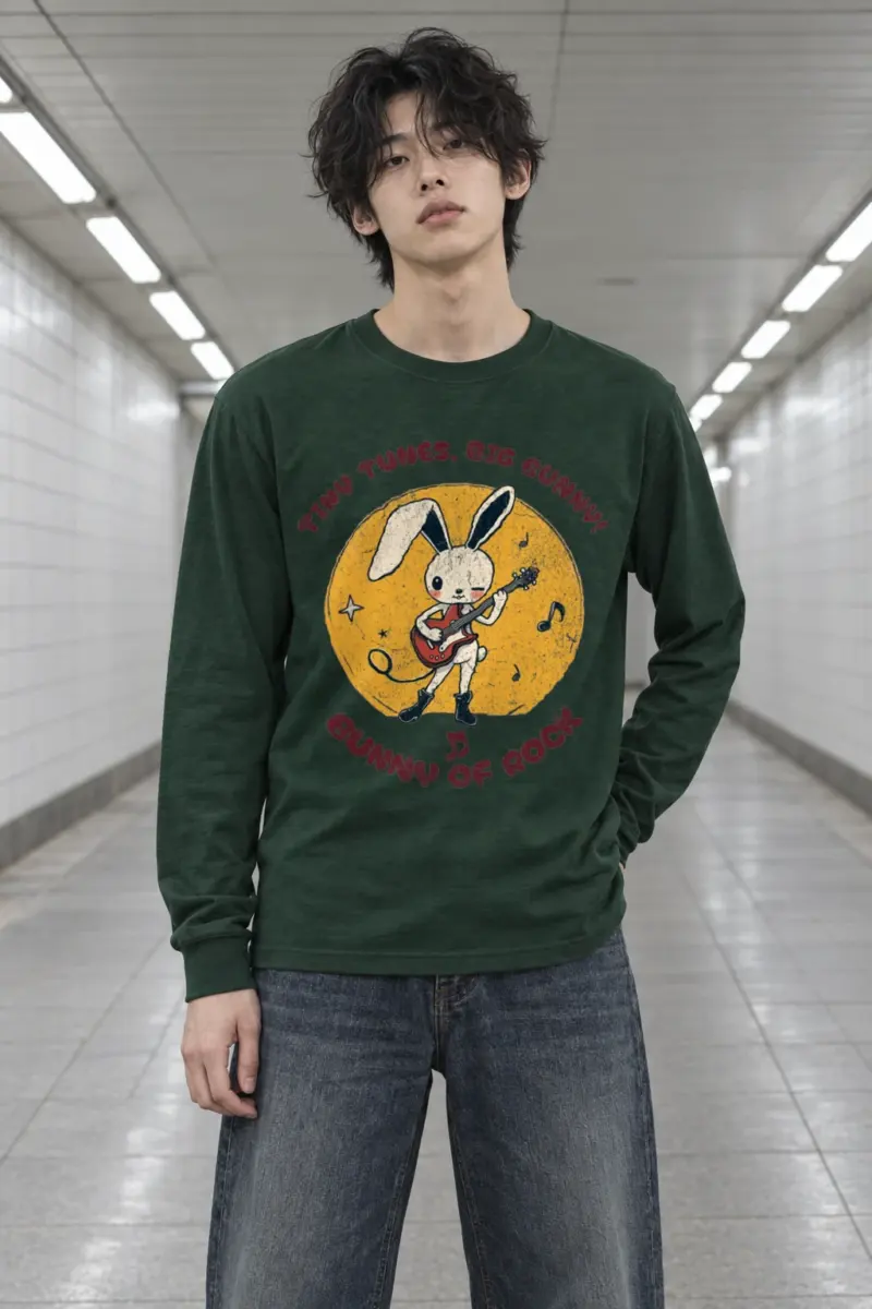 "Bunny of Rock" Unisex Longsleeve T-shirt