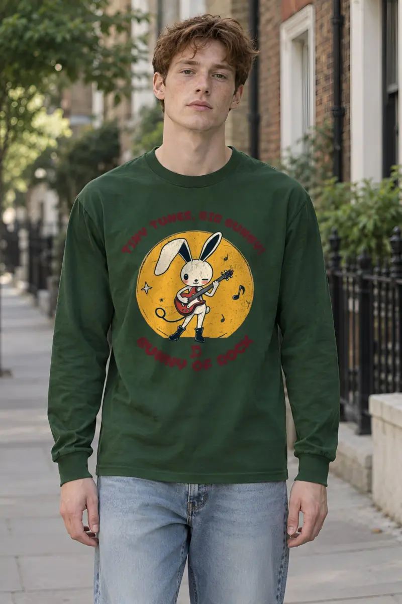 "Bunny of Rock" Unisex Longsleeve T-shirt