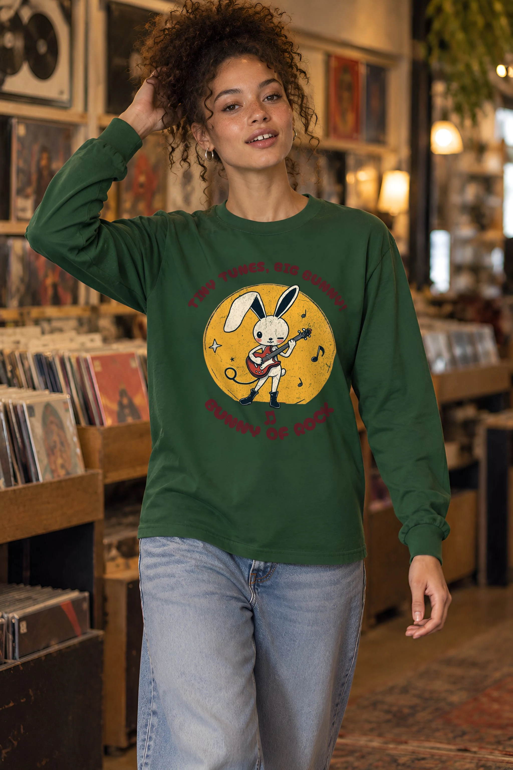 "Bunny of Rock" Unisex Longsleeve T-shirt
