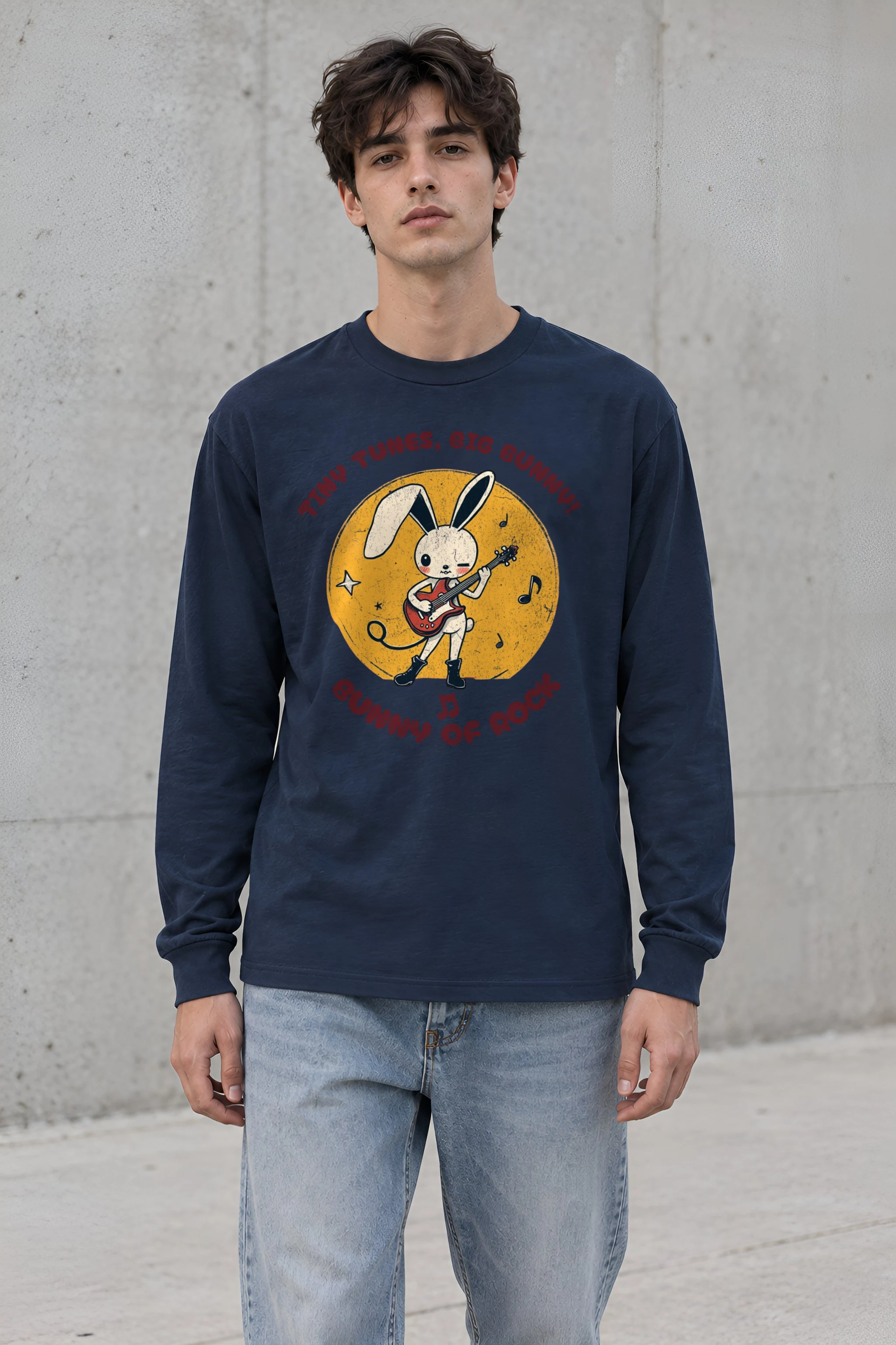 "Bunny of Rock" Unisex Longsleeve T-shirt