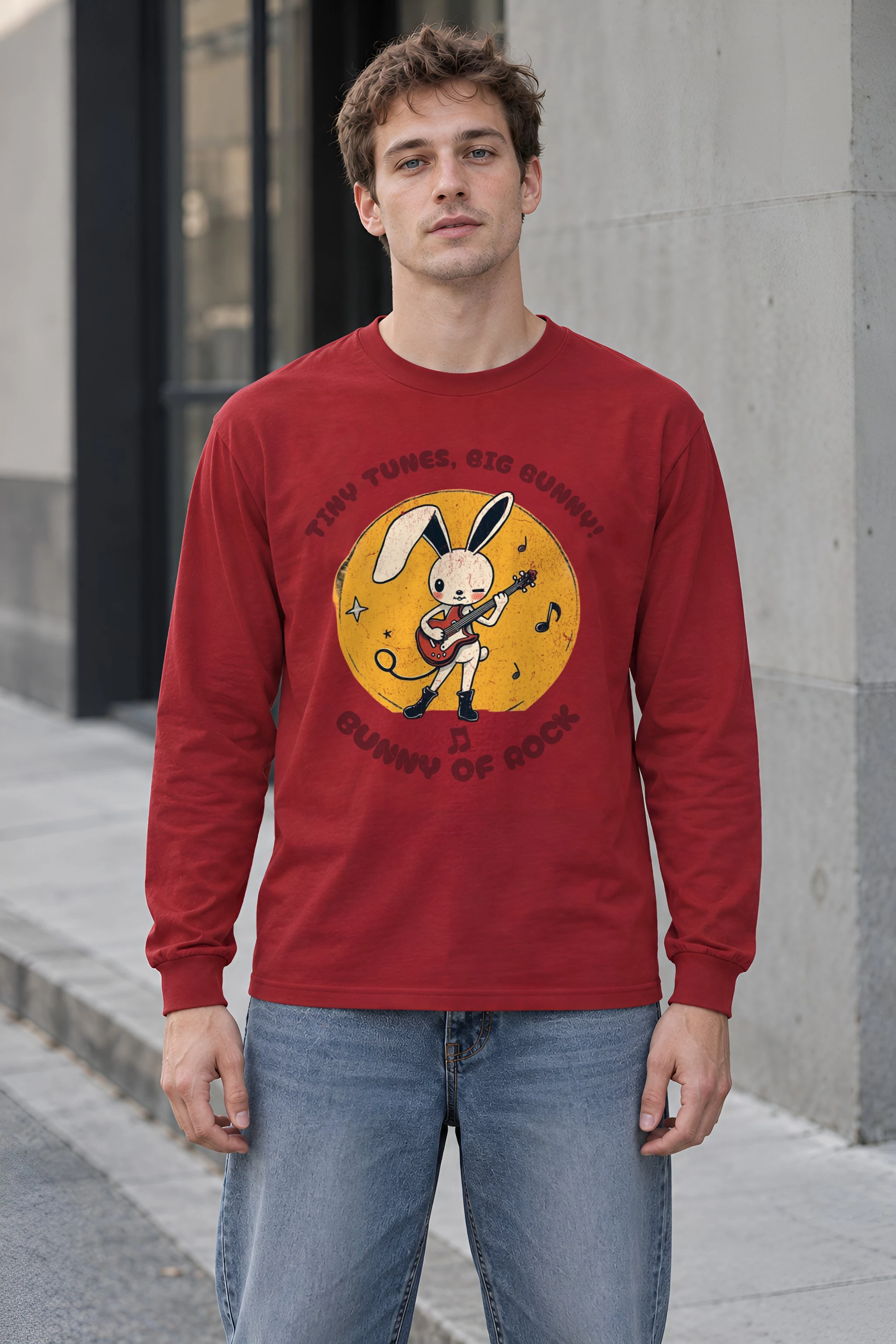 "Bunny of Rock" Unisex Longsleeve T-shirt