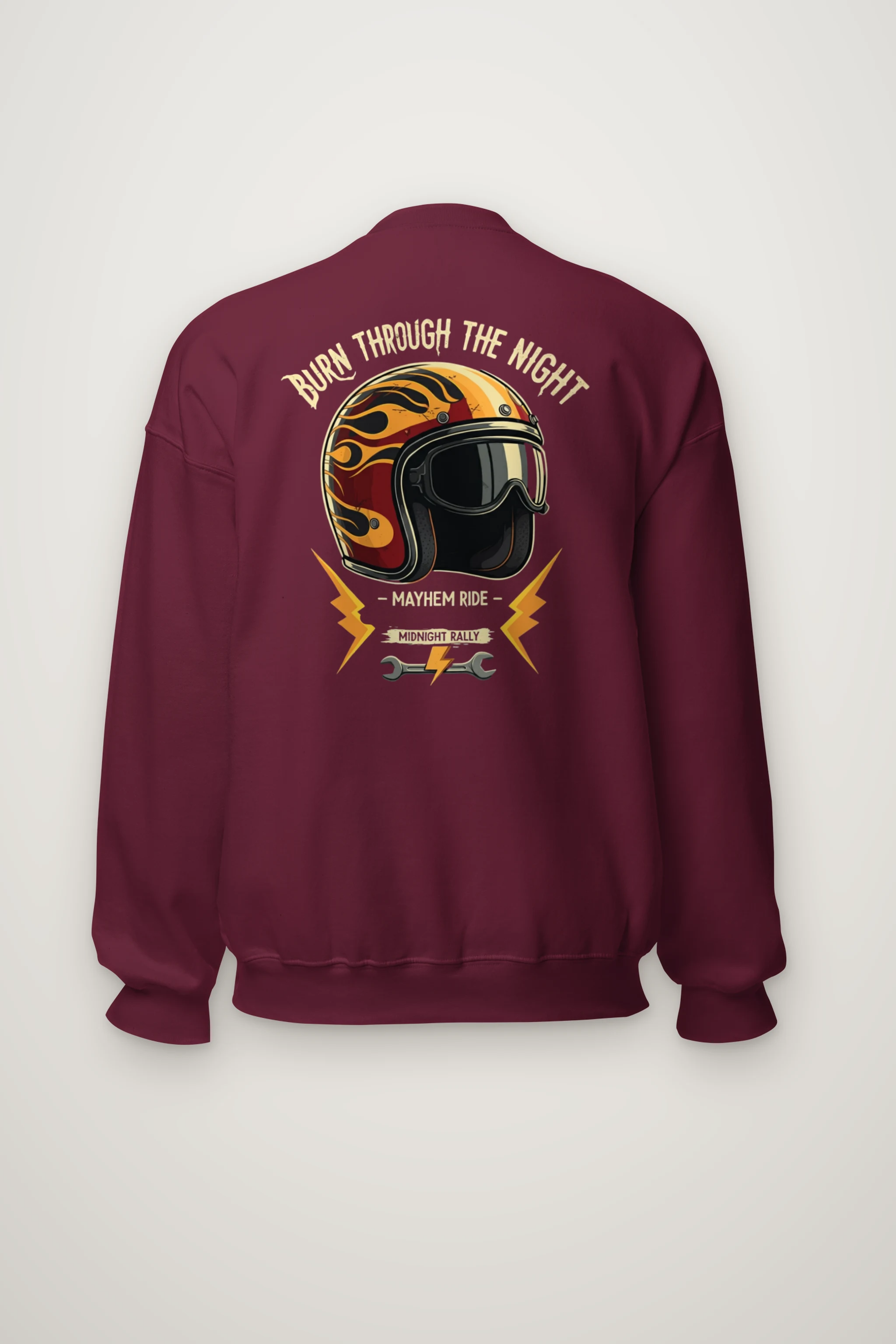 "Burn Through The Night" Heavy Blend Unisex Crewneck Sweatshirt