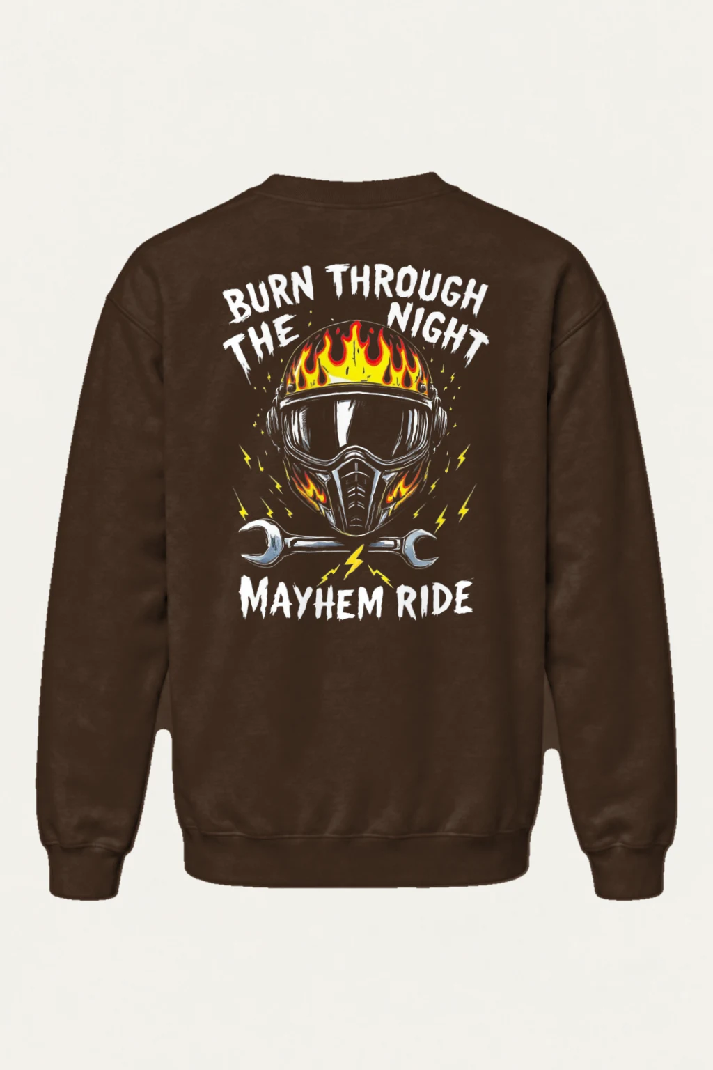 "Burn Through The Night" Heavy Blend Unisex Crewneck Sweatshirt | Gildan 18000