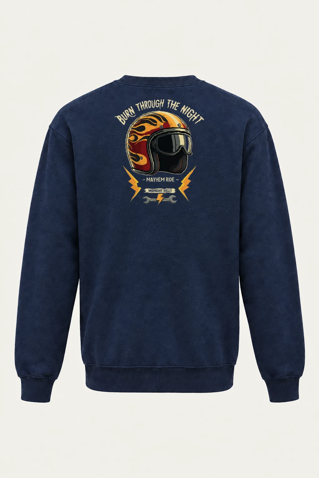 "Burn Through The Night" Heavy Blend Unisex Crewneck Sweatshirt | Gildan 18000